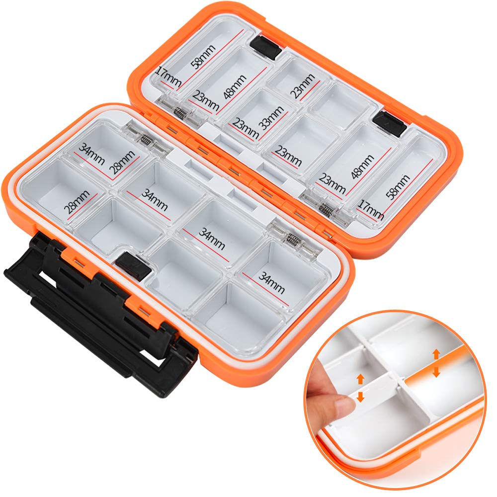 YUKI Fishing Lure Box - Tackle Storage Organizer for Fly & Casting Fishing Gear