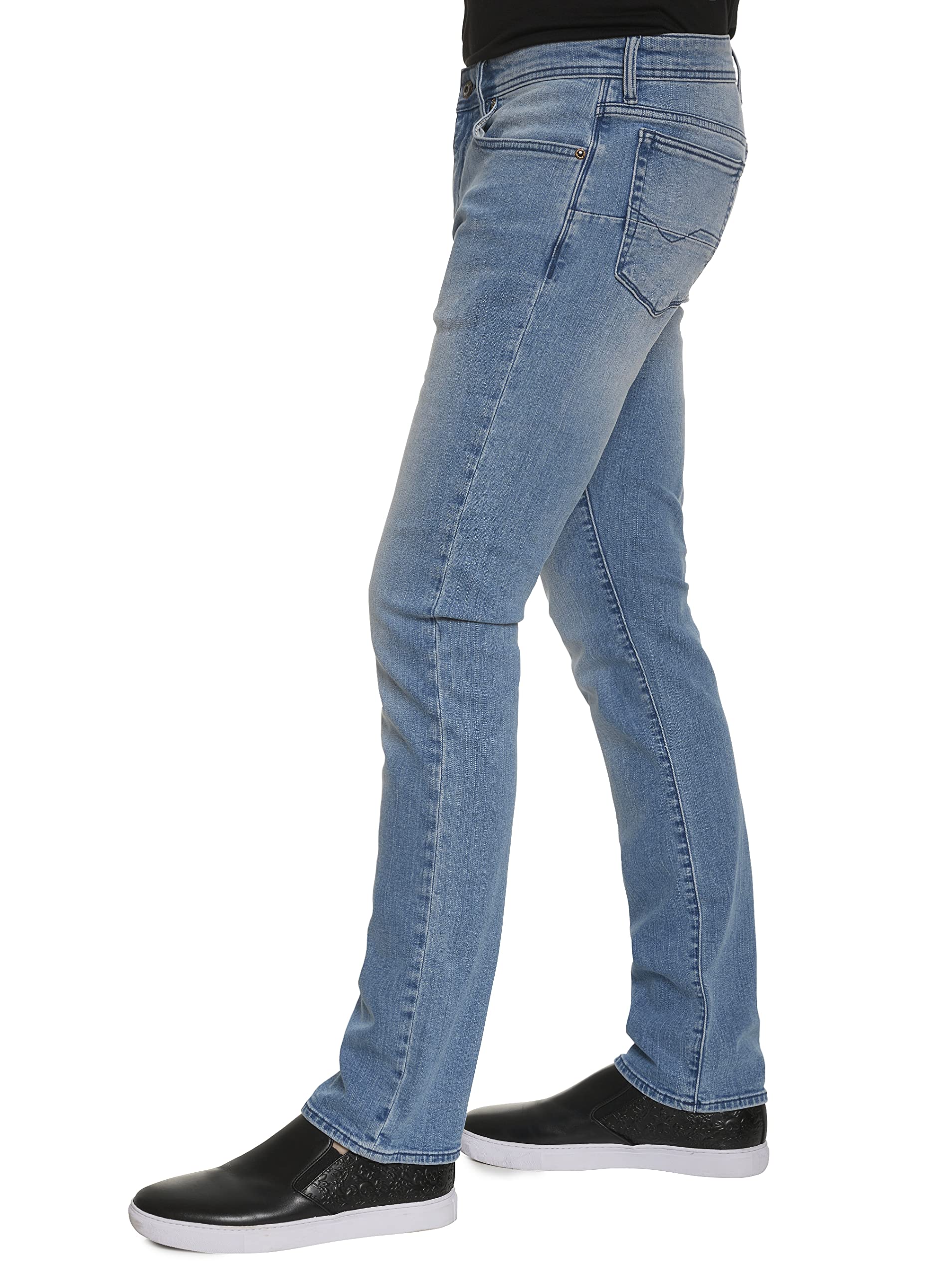 Robert Graham Men's Virgil Denim Pants - Classic Slim Fit Stretch Jeans for Casual & Business Wear | Comfortable & Stylish Men's Trousers for Office, Travel & Everyday Use