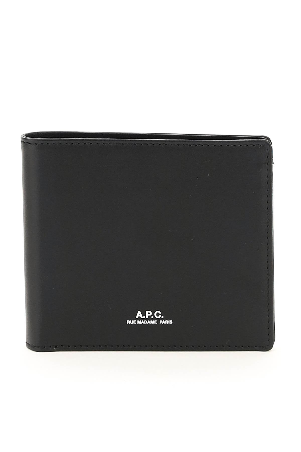 APC Aly Bi-Fold Wallet for Men - Slim Genuine Leather RFID Blocking Wallet - Perfect for Everyday Use, Travel & Business