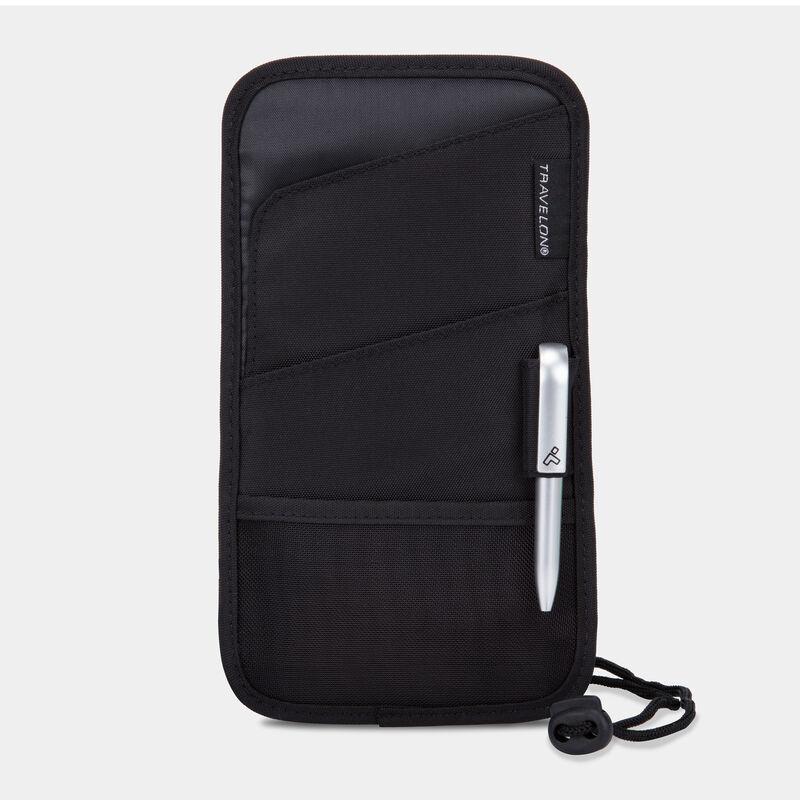 Travelon RFID Blocking ID and Boarding Pass Holder - Secure Travel Wallet for Passport, Credit Cards & Tickets | Perfect for Airports, Cruises & Business Trips
