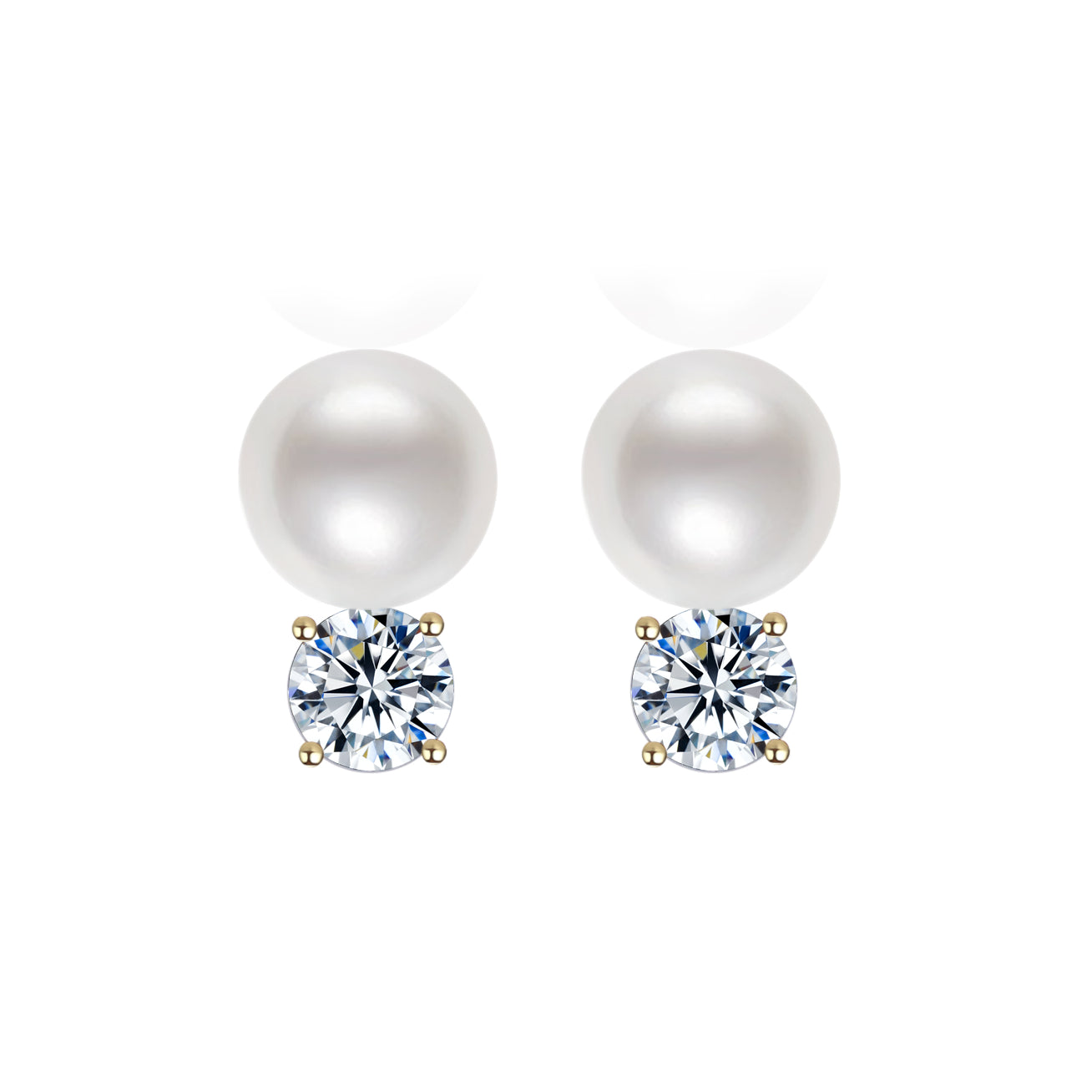 18K Gold Akoya Hanadama Pearl Earrings - AAA Quality Japanese Cultured Pearls for Women | Perfect for Weddings, Anniversaries & Special Occasions