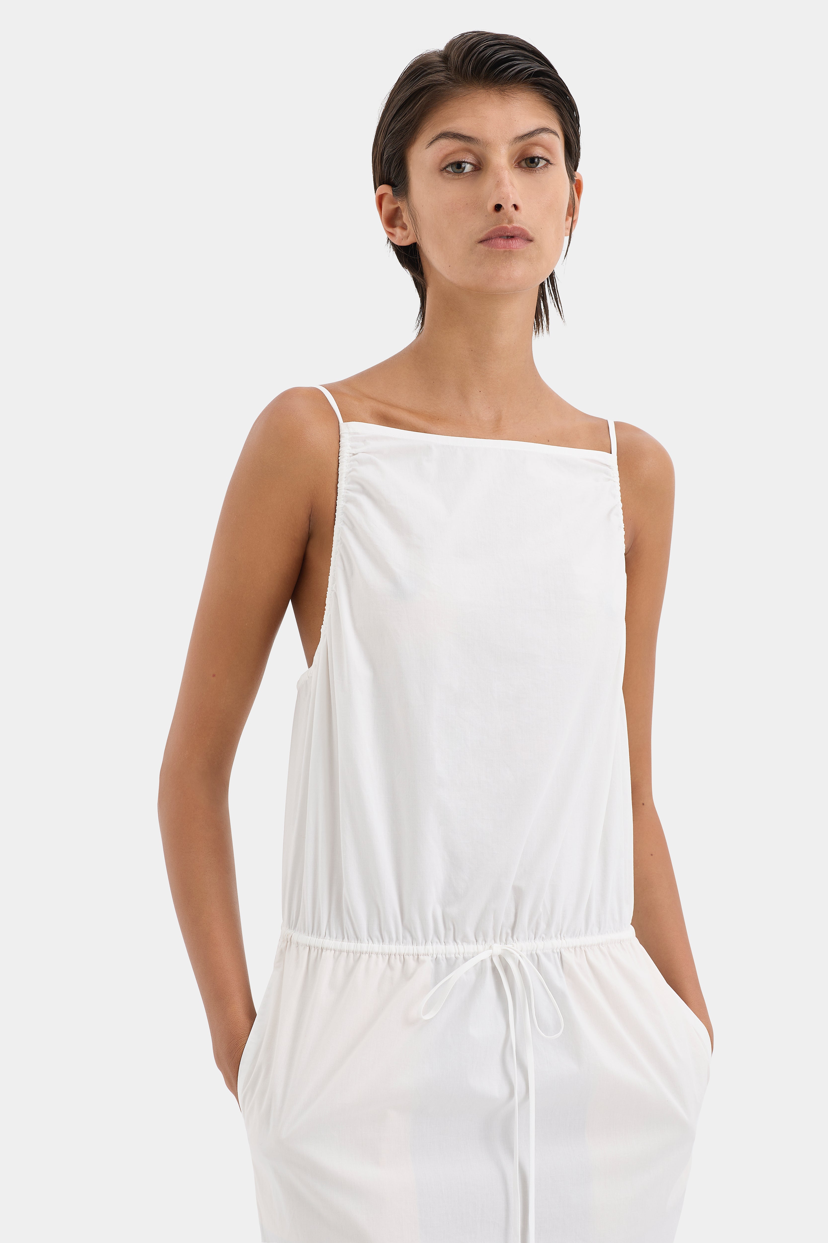 Zaria Tie Midi Dress - Flowy Summer Dress for Women, Elegant Wrap Dress with Belt, Perfect for Office, Wedding & Party Wear