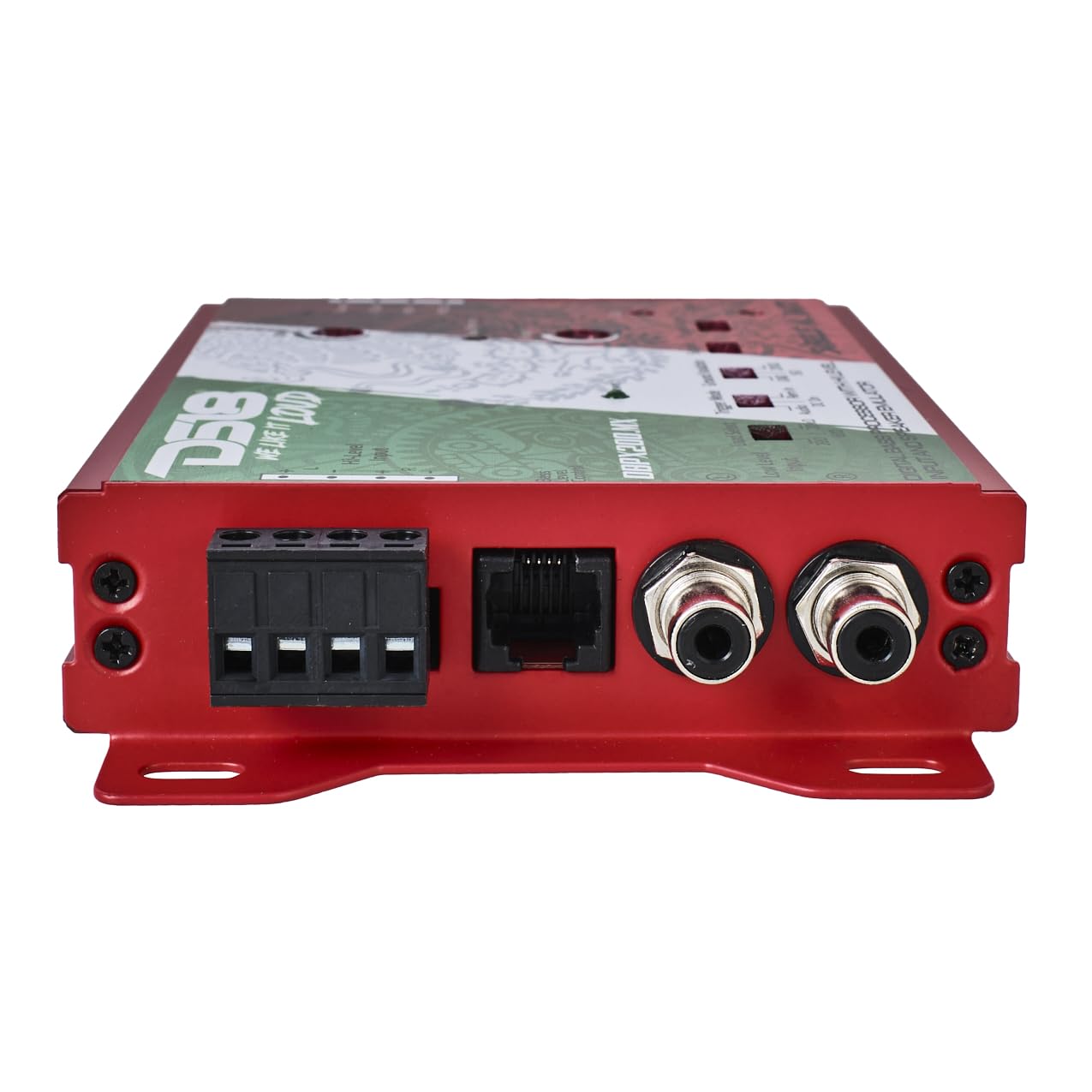 DS18 DBPX200 Digital Bass Processor with Hi-Low Signal Converter & Speaker Emulator - 2-Channel Preamp Input/Output, Adjustable Bass EQ - Car Audio System Enhancement for Subwoofers and Amplifiers