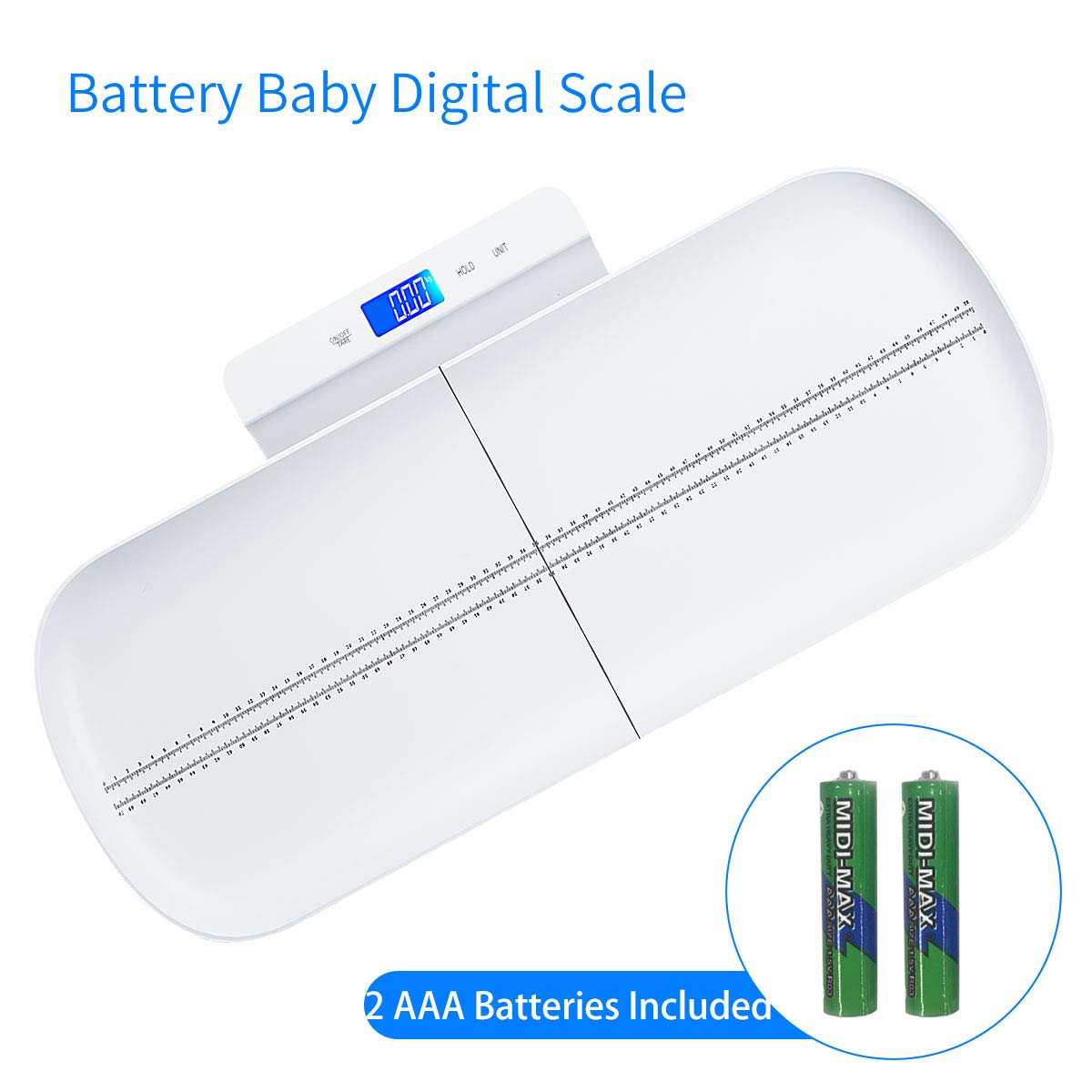 KUBEI Digital Baby Scale for Infants & Pets - Accurate Weight & Height Measurement in kg/lb/oz - Multi-Function Toddler Scale with Holding Function & Tray - Perfect for Newborns, Puppies & Kittens - Ideal for Pediatric Checkups, Pet Health Monitoring & Home Use