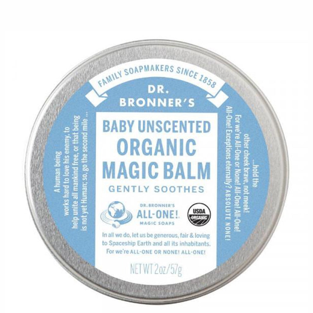 Dr. Bronner's Baby Unscented Organic Magic Balm - Soothing Skin Care for Babies & Sensitive Skin | Diaper Rash Relief, Dry Skin Treatment, and Daily Moisturizer