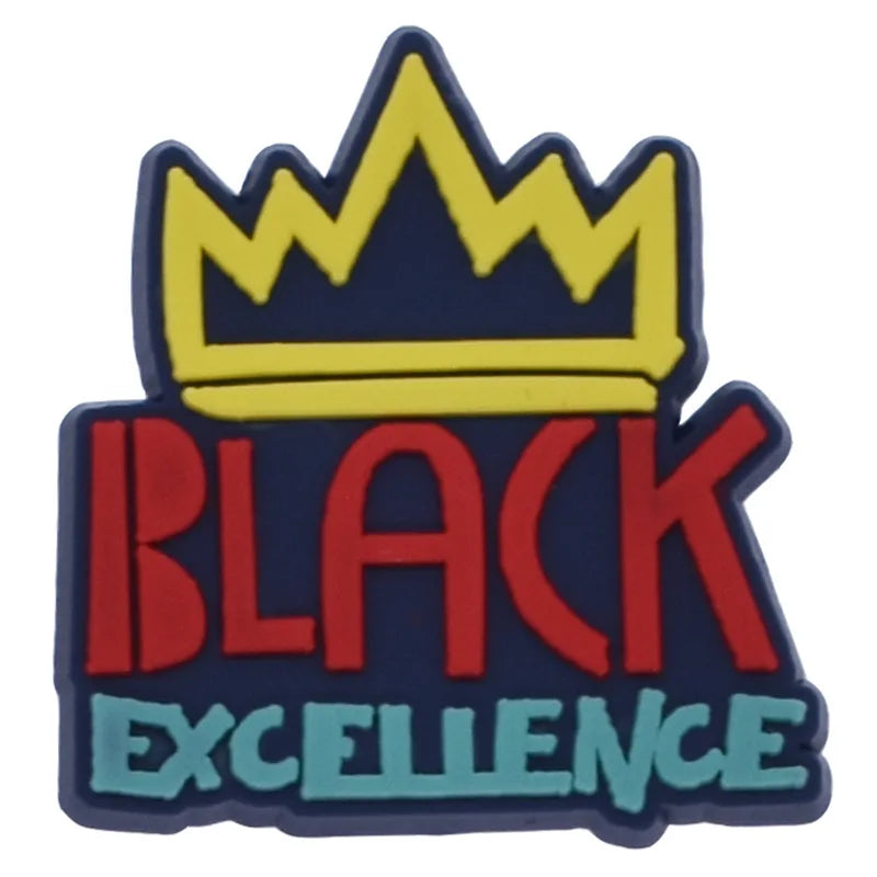 Black Girl Shoe Charms for Crocs | PVC DIY Pins for Men & Women | Clogs & Jeans Decoration Badges | Fun Shoe Accessories | Christmas Gifts for Teens & Adults | Perfect for Casual Wear, Parties & Gifting