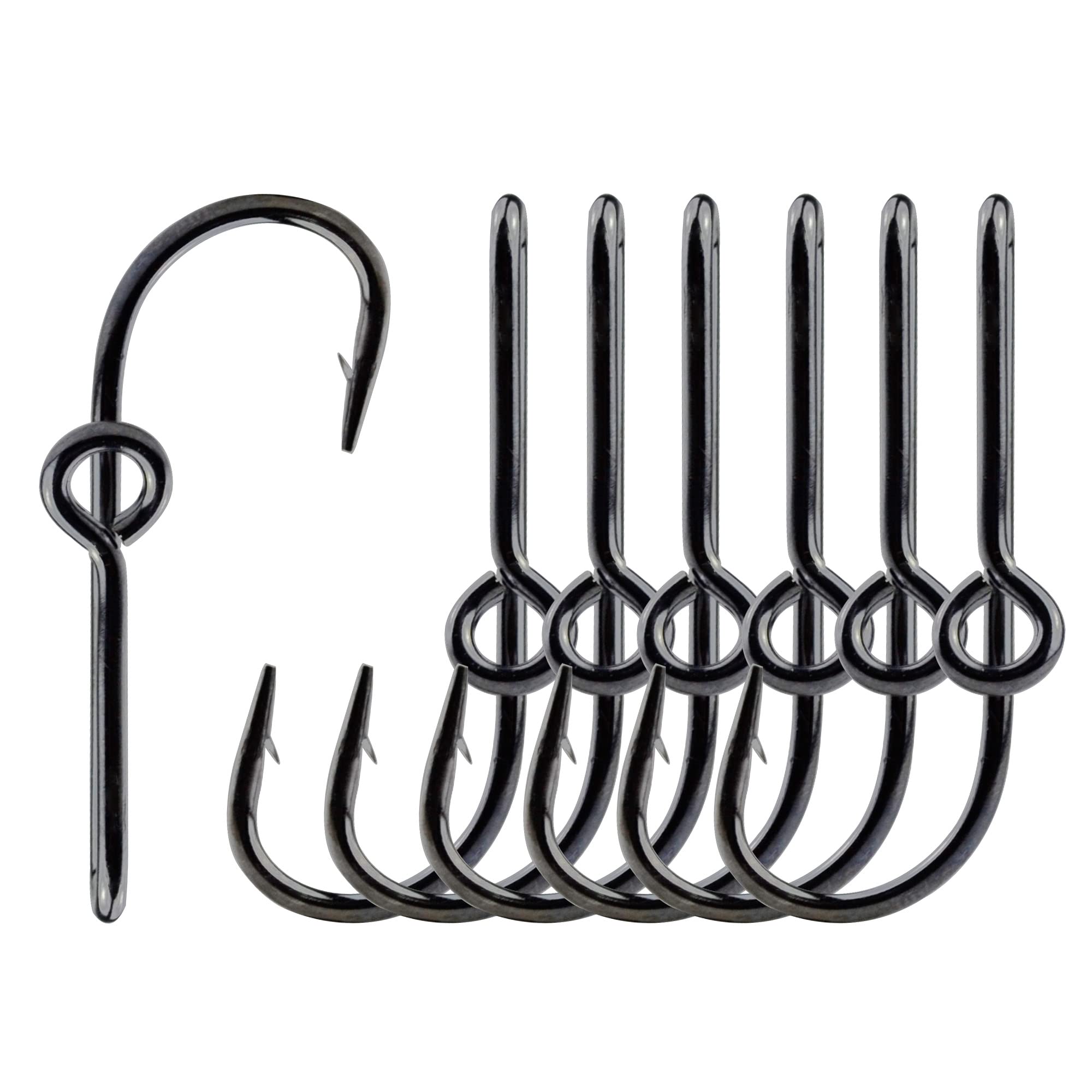 7pcs Fishing Hook Hat Pins & Clips - Gold/Silver/Black Cap Accessories for Fishing Hooks | Perfect for Anglers, Outdoor Enthusiasts & Hat Collectors