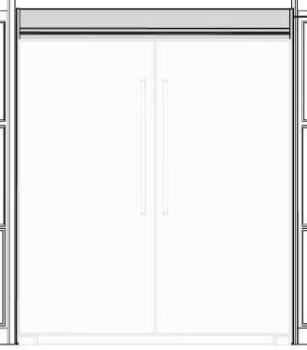 Electrolux TRMKTSS2FL79 79-Inch Stainless Steel Double Trim Kit for Refrigerator - Perfect for Built-In Fridges & Modern Kitchen Designs