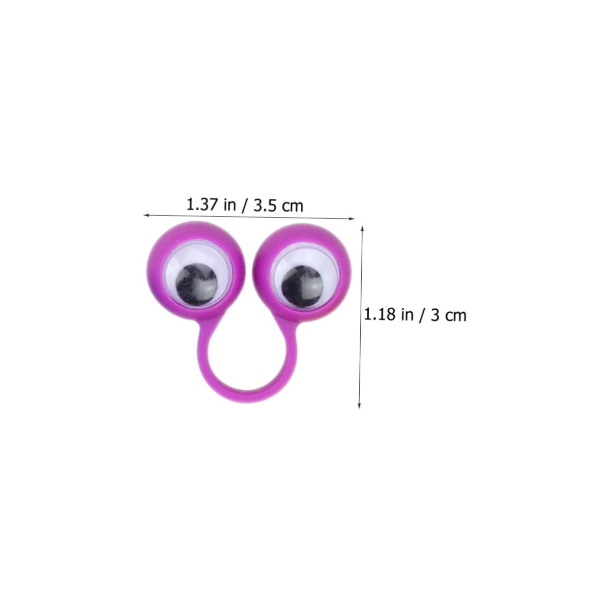 Gogogmee 36-Piece Large Eye Rings - Fun Finger Puppet Toy with Moving Eyes, Interactive Party Favor for Kids & Adults - Perfect for Storytelling, Classroom Activities & Birthday Party Games