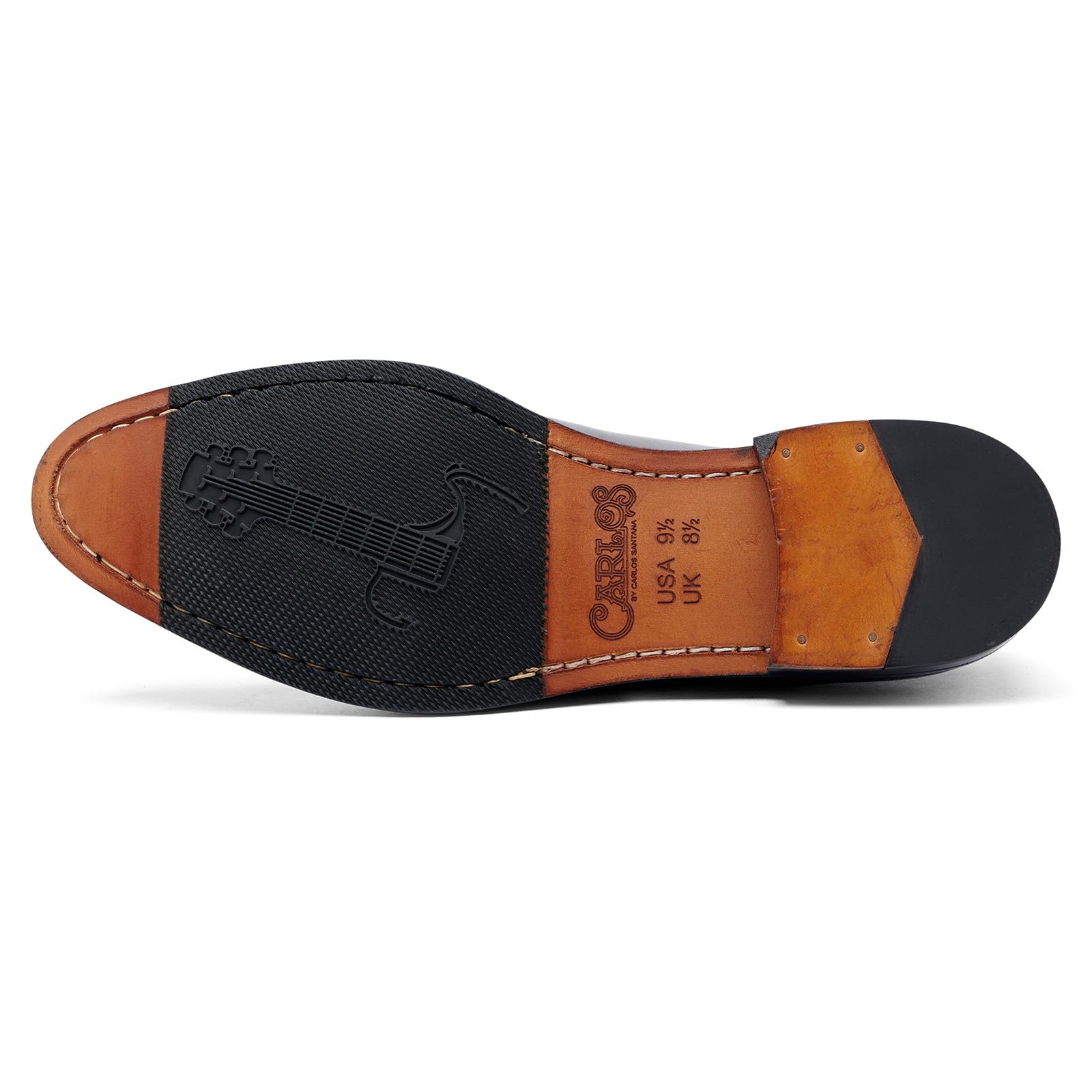 Carlos Santana Men's Oxford Shoes - Classic Leather Dress Shoes for Business, Formal & Casual Wear - Comfortable & Stylish for Office, Weddings & Everyday Use