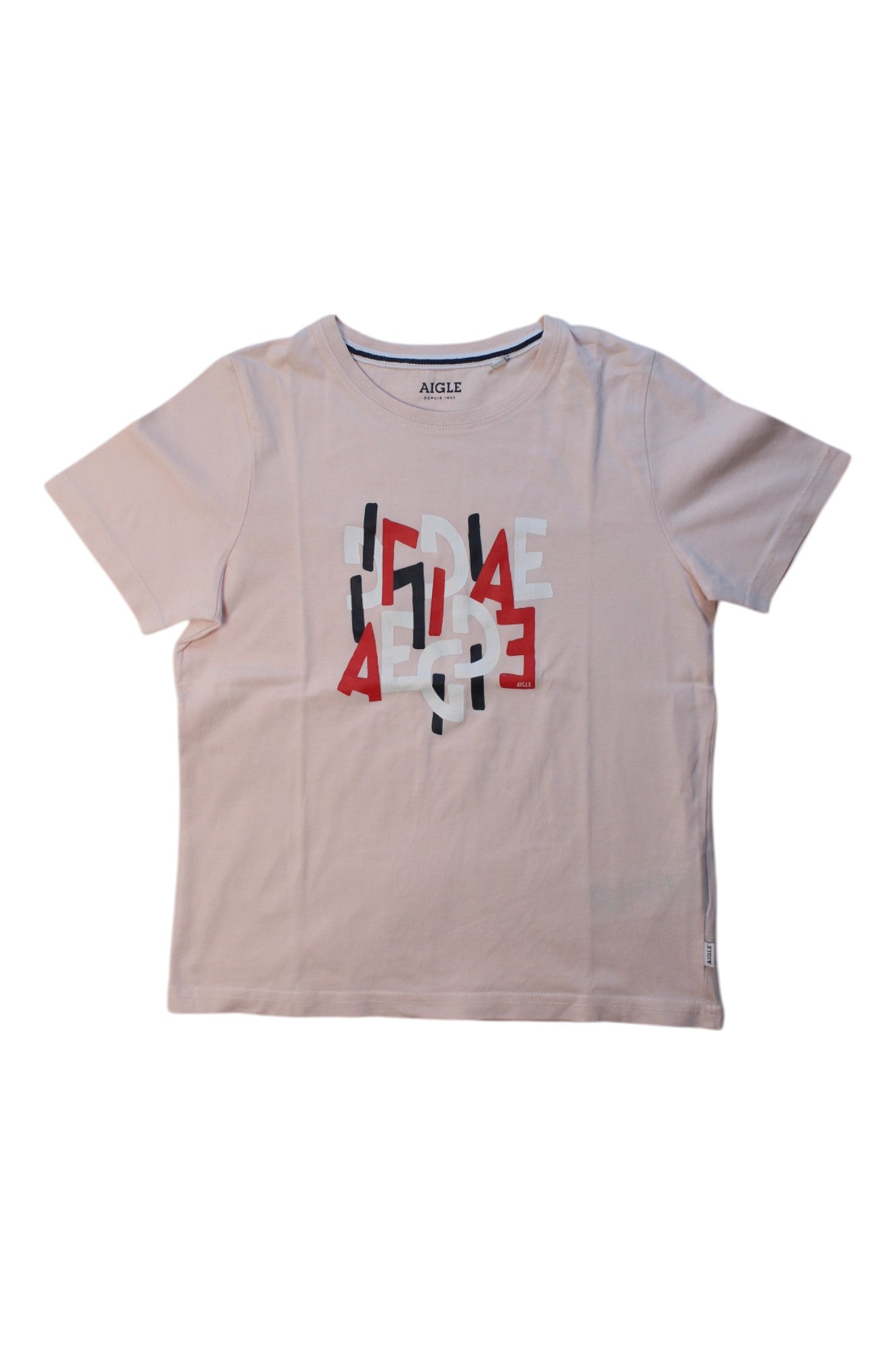 Aigle Graphic Short Sleeve T-Shirt for Boys Size 8Y - Comfortable Cotton Tee for Casual Wear, School & Outdoor Activities