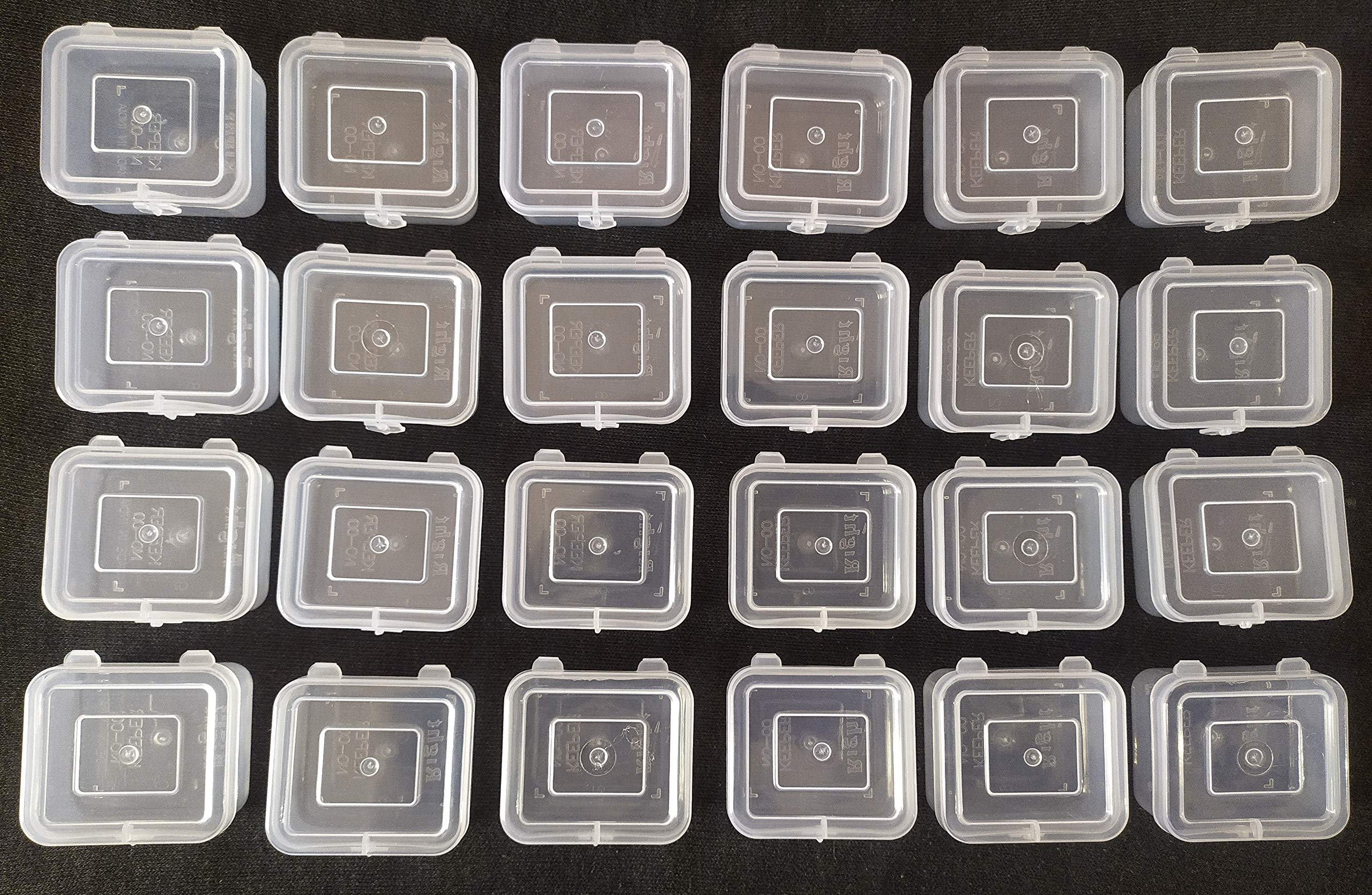 24Pcs 10ml Empty Cosmetic Jars - Transparent Eyeshadow & Face Cream Containers for Makeup Storage and Travel Organizer