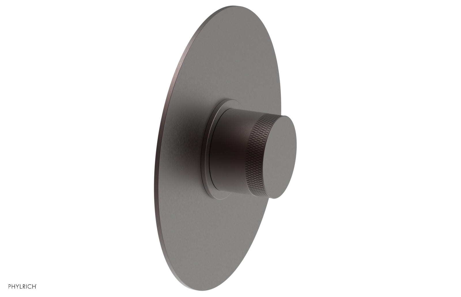 BASIC II Pressure Balance Round Shower Plate & Handle Trim Kit with Knurled Handle - 4 180 GPM Flow Rate - Perfect for Bathroom Renovation and Modern Home Upgrade