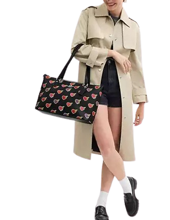 Coach Gallery Tote Bag with Heart Bolt Print - Stylish Leather Handbag for Women | Perfect for Work, Travel & Everyday Use
