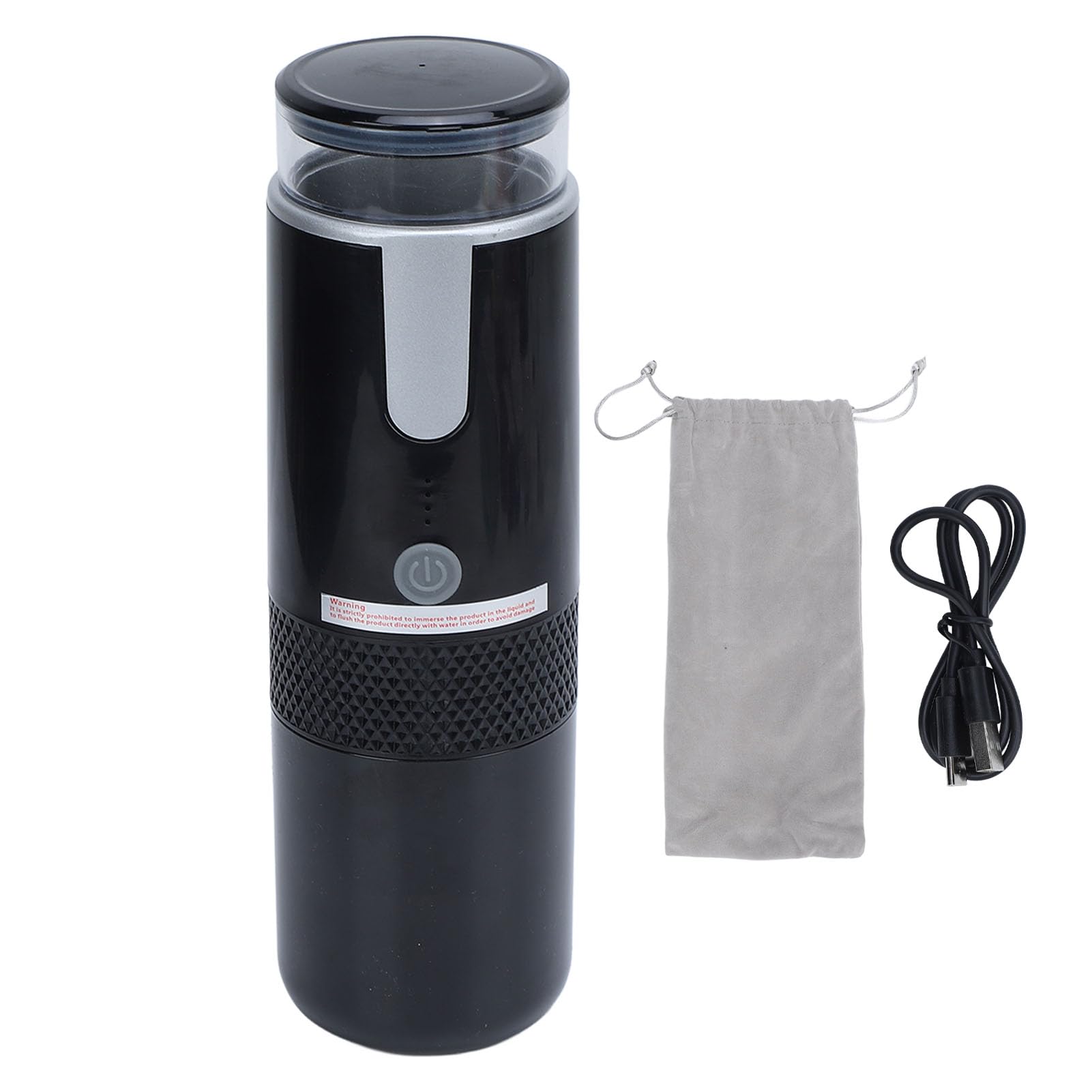 Portable Electric Espresso Machine - 160ml Travel Coffee Maker for Capsules & Ground Coffee, USB Car Coffee Maker with Self-Heating for RV, Camping, Office & Outdoor Adventures