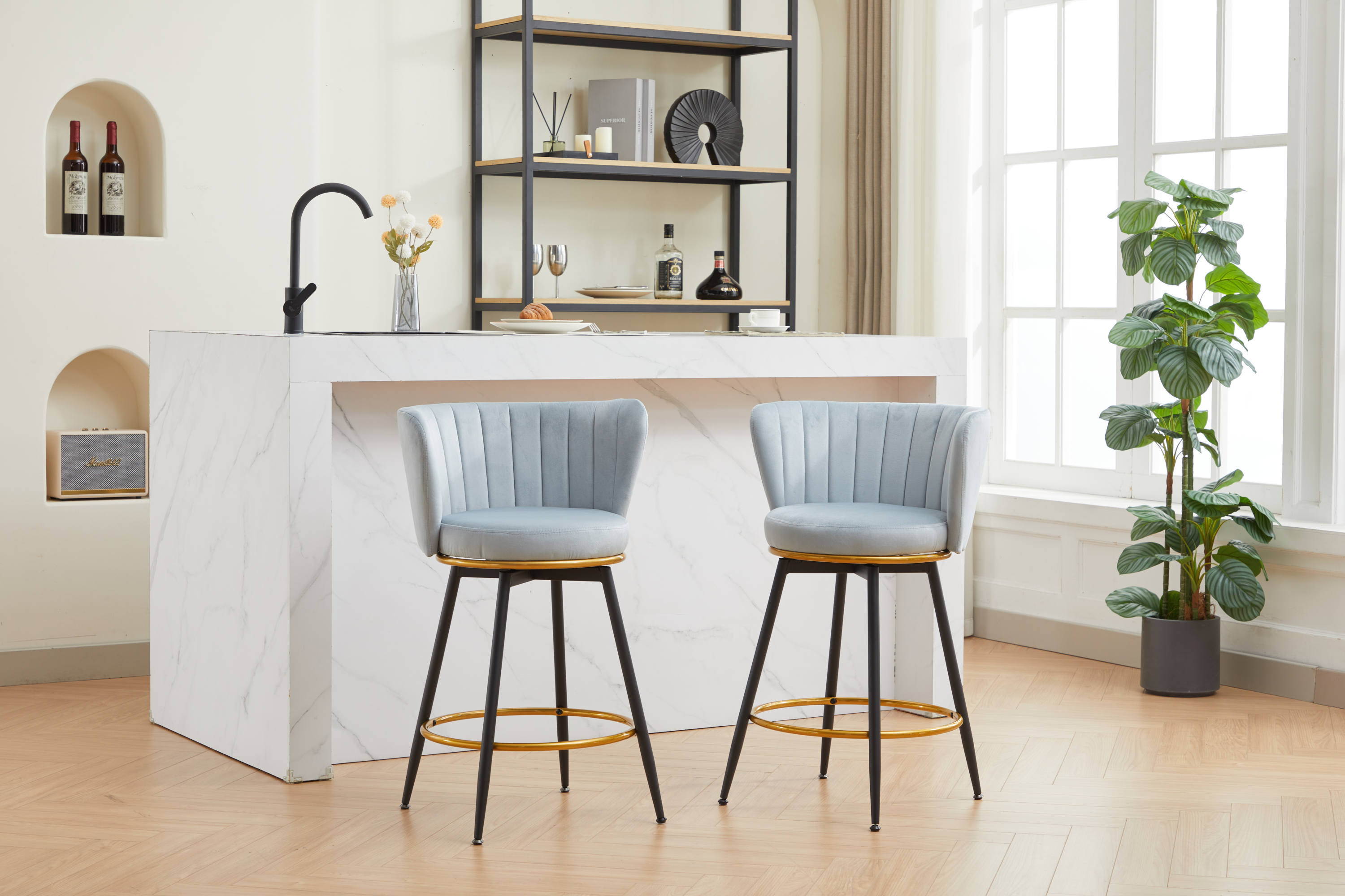 2-Pack Counter Height Bar Stools - 26