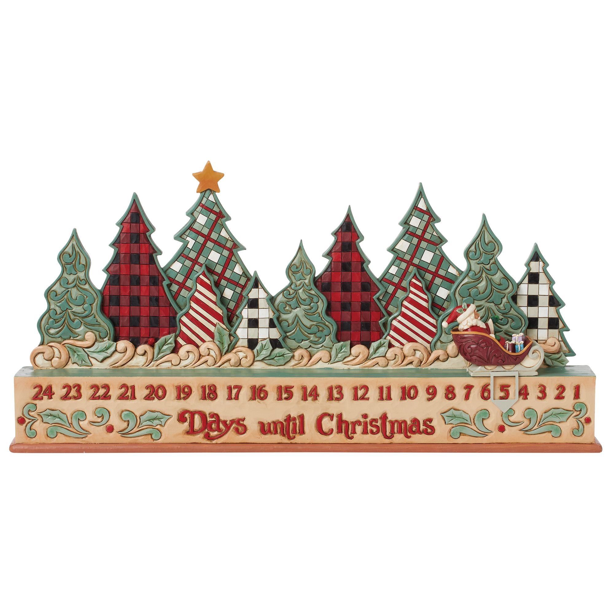 Highland Glen Christmas Countdown Calendar - 24-Day Advent Calendar for Kids & Adults - Perfect for Holiday Decor & Gift Giving