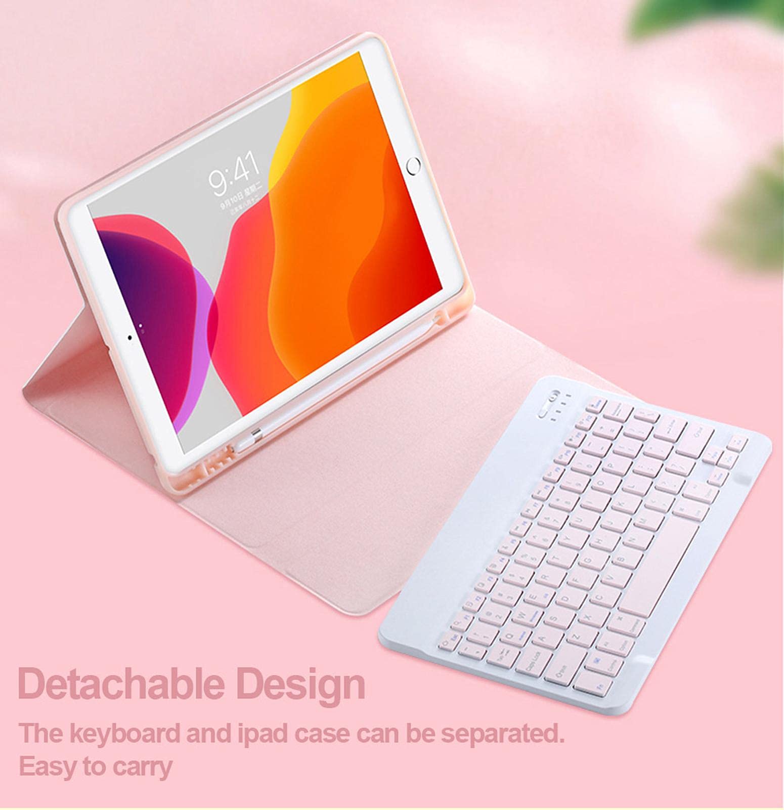 Bluetooth Keyboard Case for iPad Pro 9.7 - 7-Color Backlit with Pen Holder | Perfect for Work & Travel