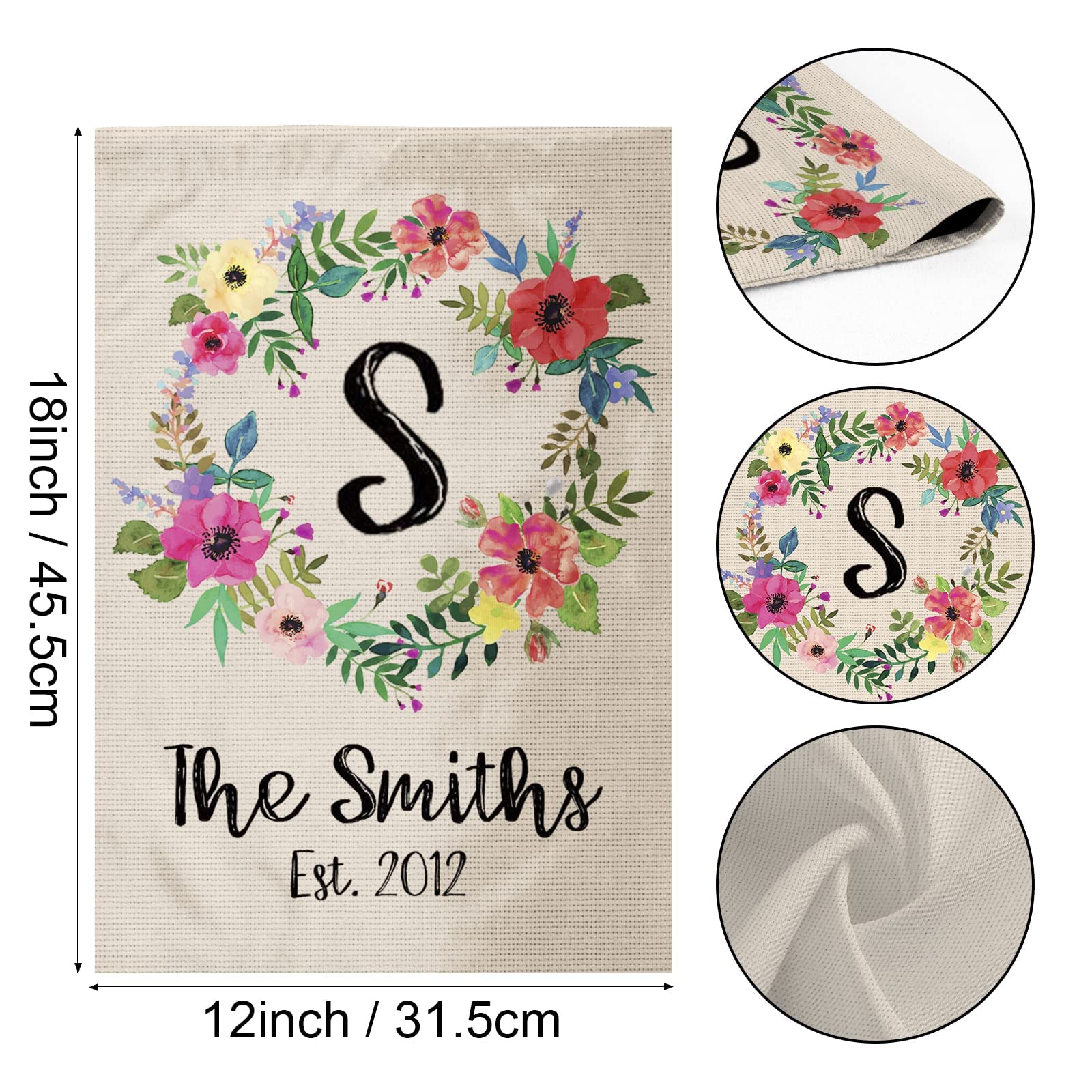 Custom He is Risen Easter Garden Flag - Personalized 12x18 Inch Double Sided Spring Welcome Banner with Bunny Design for Yard, Porch & Outdoor Decor | Perfect for Easter Celebrations, Church Events & Holiday Home Decoration