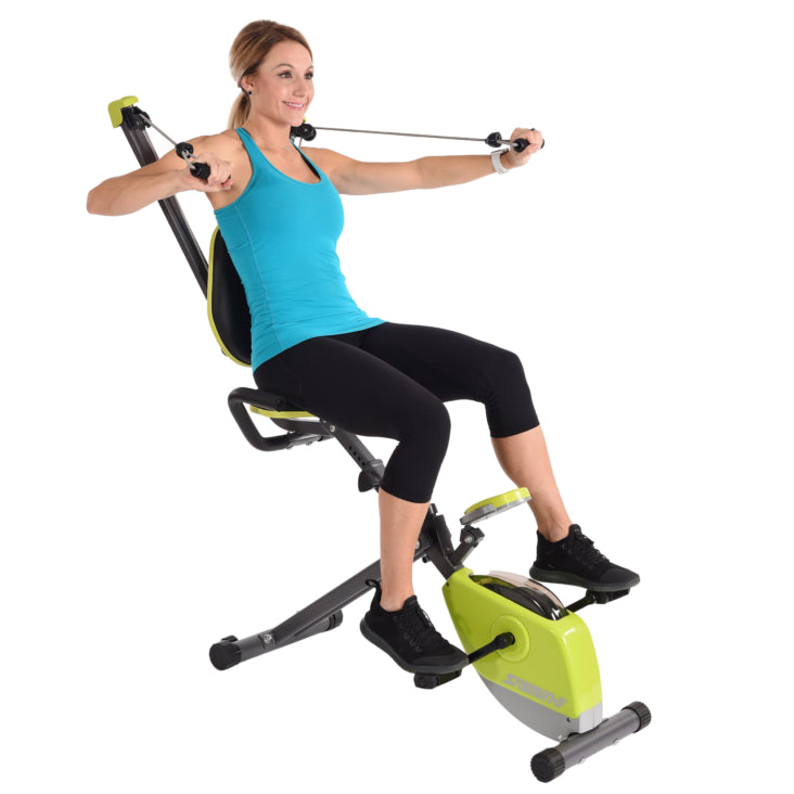 Stamina Wonder Exercise Bike - Foldable Indoor Cycling Bike for Home Workout, Cardio Training & Fitness - Perfect for Small Spaces & Apartment Gym
