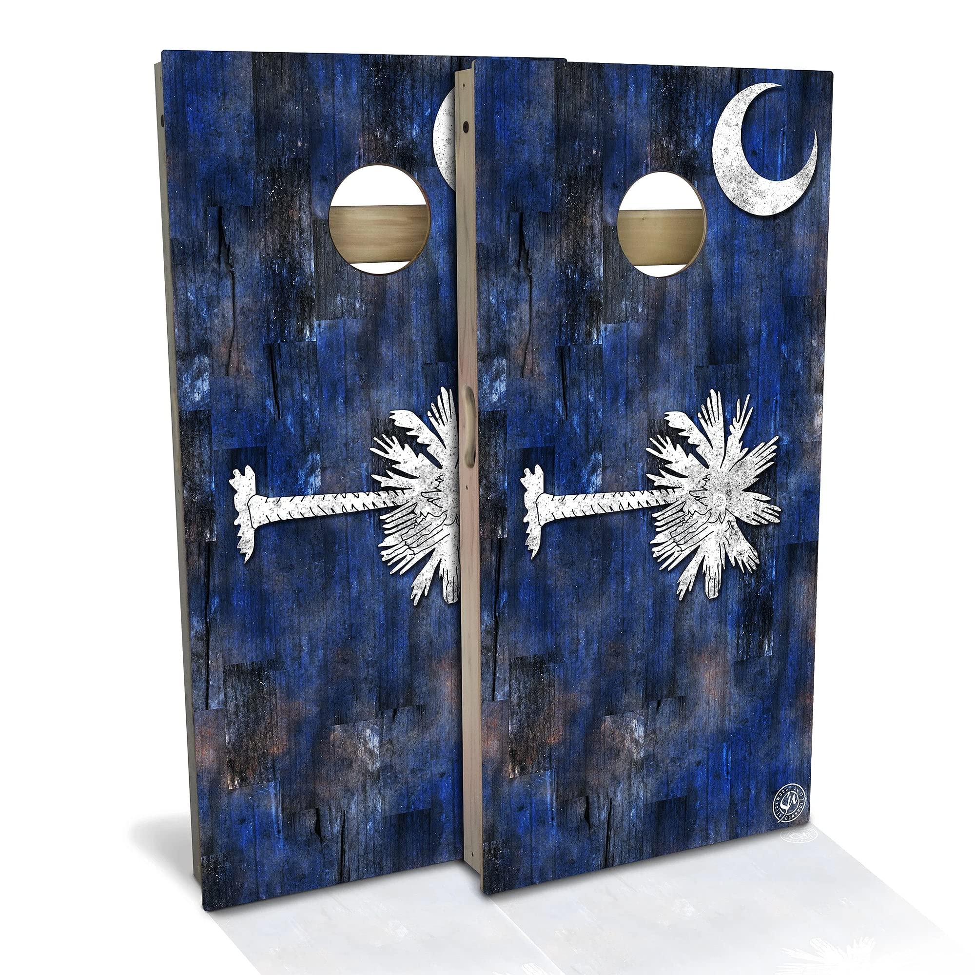 Premium South Carolina Flag Cornhole Board Set - 2 Boards & 8 Bags Included - Customize Size & Accessories - Perfect for Backyard Parties, Tailgating & Outdoor Games