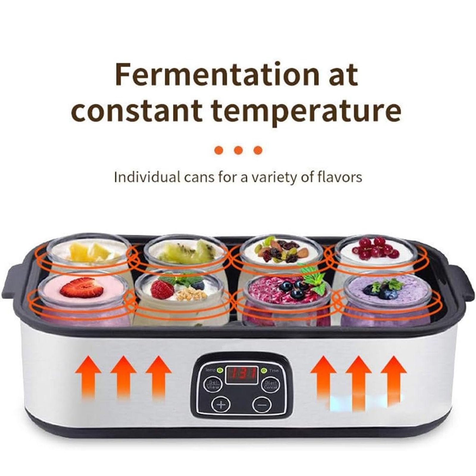 Best Electric Yogurt Maker Machine with Adjustable Temperature & Time Control - 36-Hour Probiotic Yogurt Maker for Homemade Yogurt - Perfect for Healthy Breakfast, Snacks & Gut Health