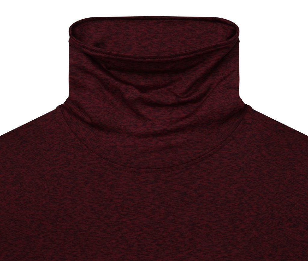 TCA Women's Funnel Neck Thermal Running Top - Winter Workout Shirt for Cold Weather Jogging & Outdoor Activities