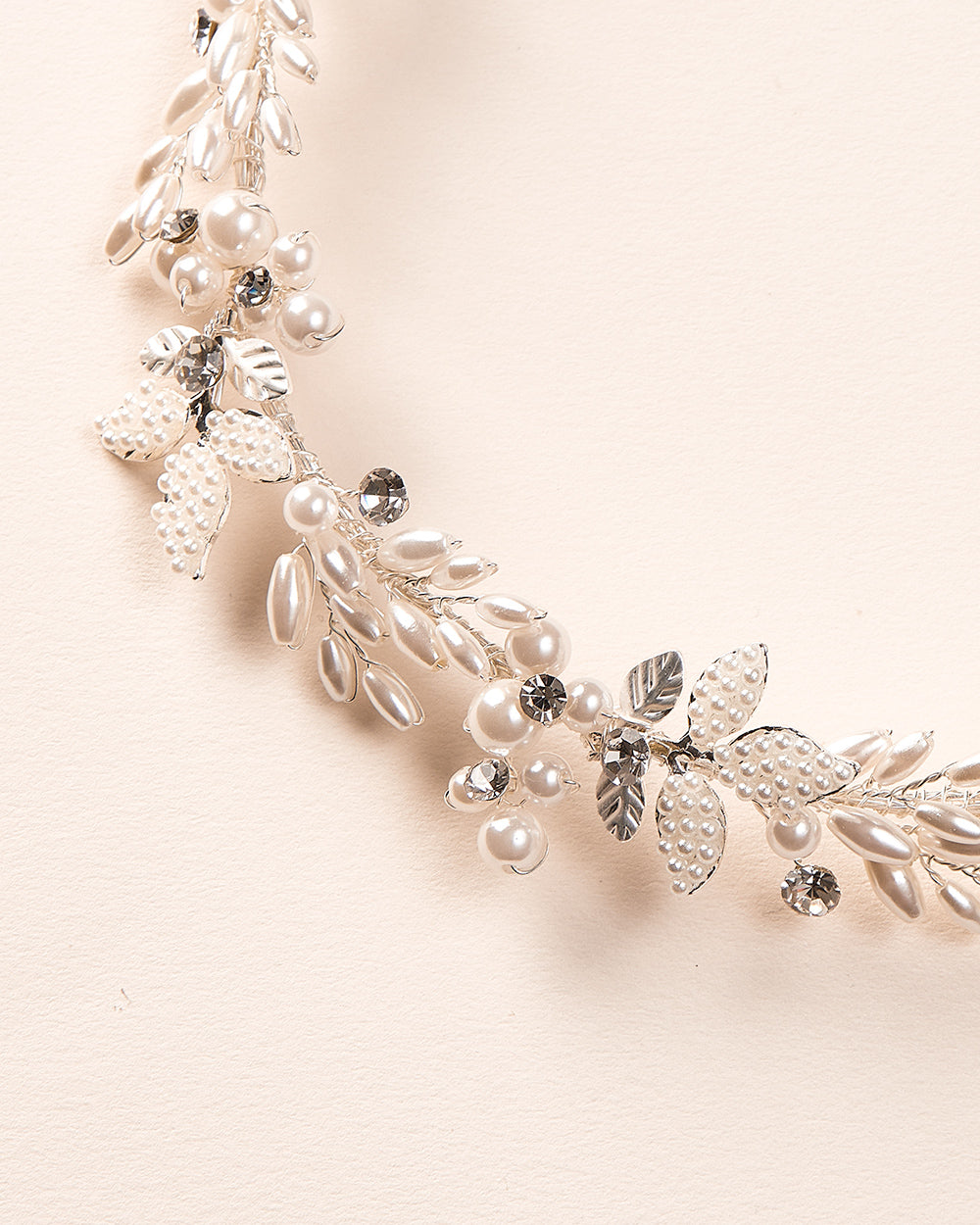 Morgan Pearl Hair Vine - Elegant Bridal Hair Accessory for Weddings, Prom & Special Occasions | Handmade Pearl Headpiece with Crystal Accents