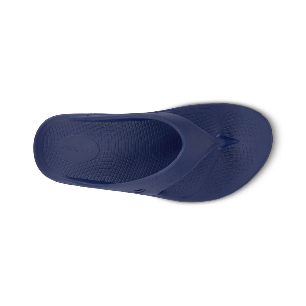 OOFOS Unisex Original Recovery Sandals - Navy Blue | Comfortable & Supportive Footwear for Post-Workout, Running, or Everyday Wear