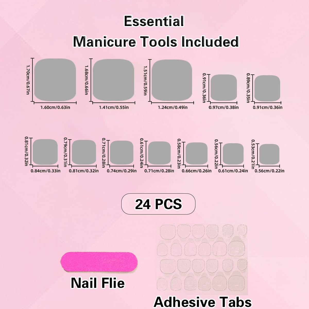 Bling Black Press on Toenails for Women - Glitter Fake Toe Nails | Acrylic Full Cover Artificial Nails | Square Glue on Toenails for Wedding, Parties & Special Occasions | KLD878
