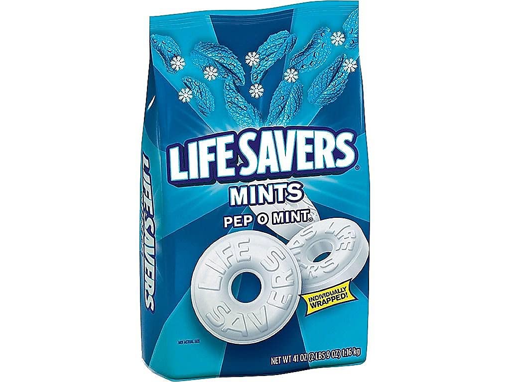 LifeSavers 22733 Hard Candy, Pep-O-Mint, 41 oz Bag - Refreshing Bulk Mints for Office, Parties & Travel