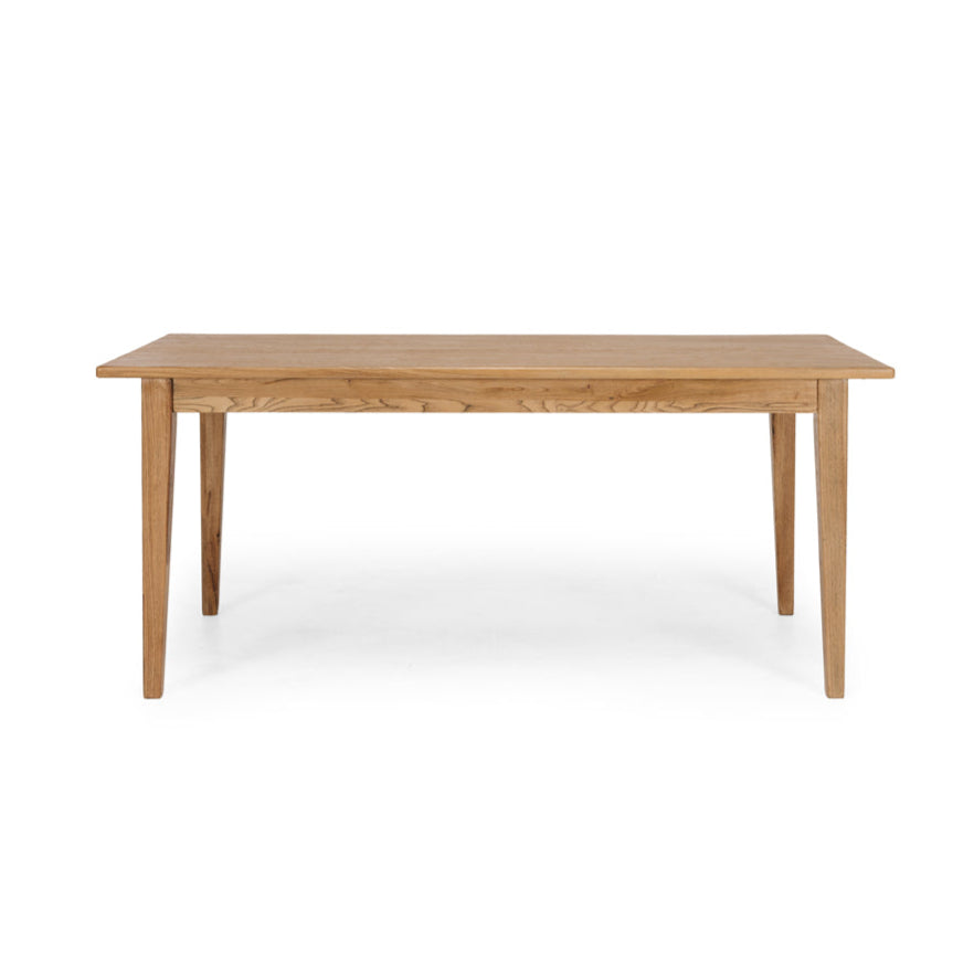 Tuscan Oak Dining Table 1.8m - Solid Wood Farmhouse Kitchen Table for 6-8 People - Perfect for Family Gatherings & Dinner Parties