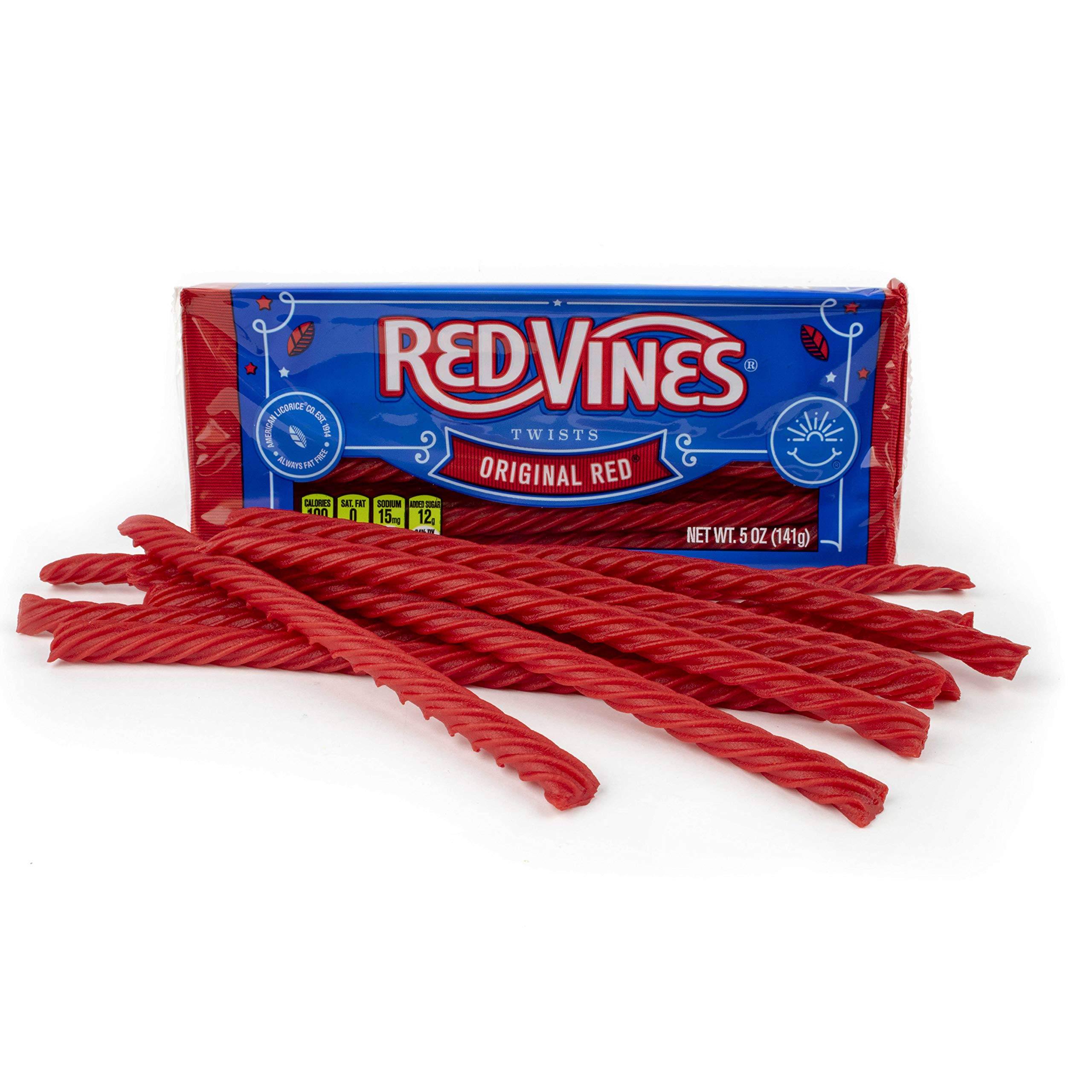 Red Vines Licorice Variety Pack - Red & Grape Flavored Soft Chewy Candy Twists (6 Pack, 5oz Trays) | Perfect for Movie Nights, Party Favors & Office Snacks