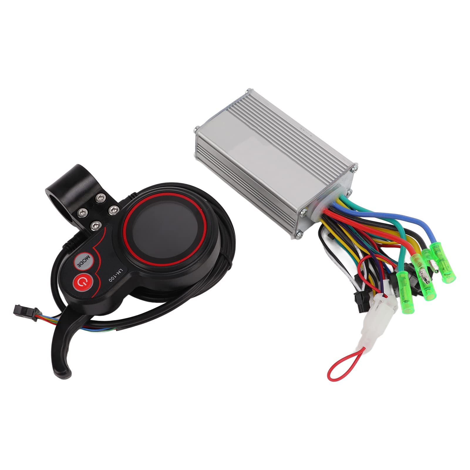 BTIHCEUOT 350W Electric Bike Controller - Brushless Motor Controller with LCD Display, Aluminum Alloy Upgrade Part for E-Bike Conversion | Perfect for DIY Electric Bicycle Repair & Performance Enhancement
