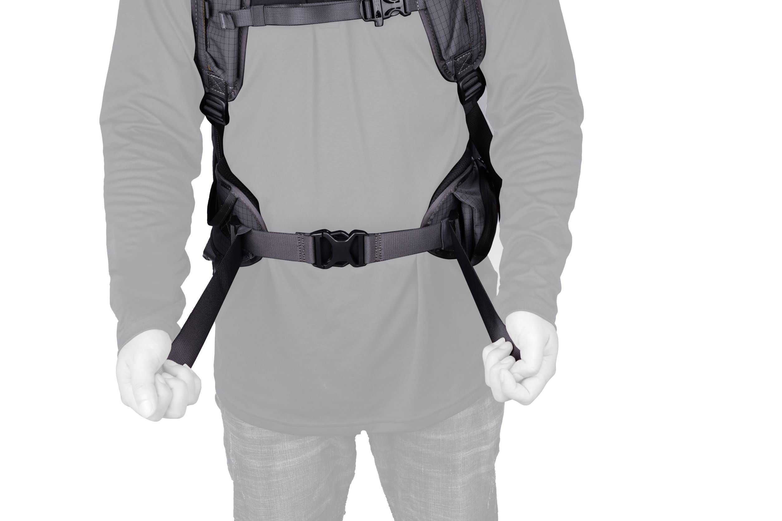 VEO Active 46 Gray Camera Backpack with USB Charging Port - Waterproof DSLR Camera Bag for Travel & Outdoor Photography