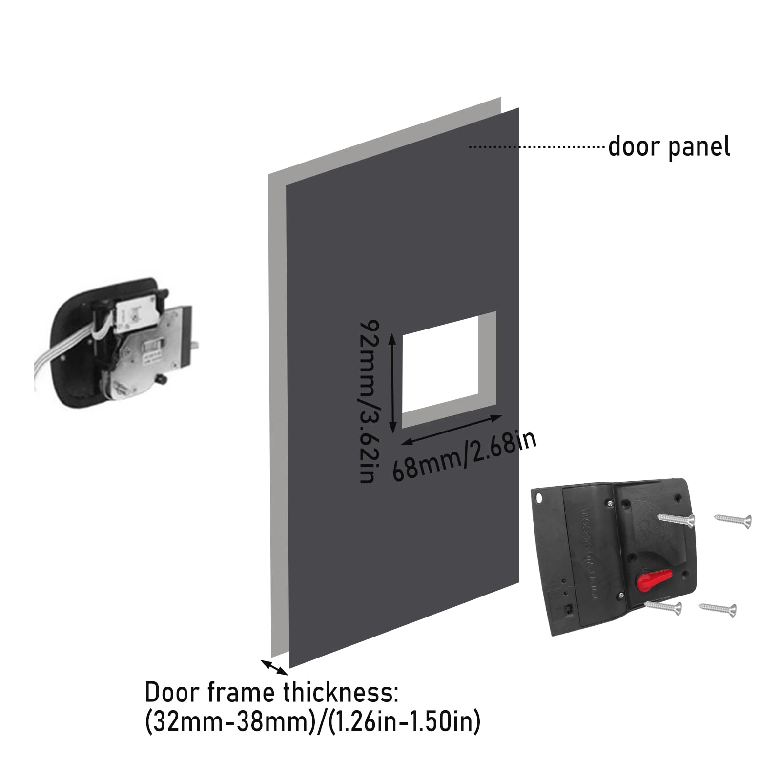 Keyless Entry RV Door Lock with Keypad - Replacement Camper Door Lock with Fobs & 2 Keys for Travel Trailers (Right Handed) | Secure & Convenient Access for Motorhomes, Fifth Wheels & Campers