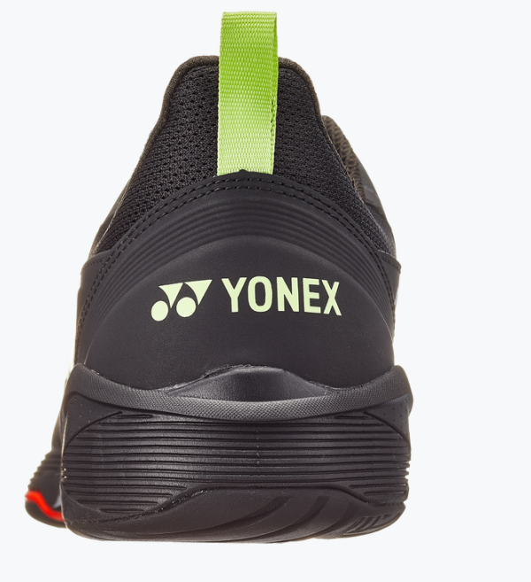 Yonex Power Cushion Sonicage 3 Men's Tennis Shoes - All Court Performance Sneakers for Men [Black/Lime] - Perfect for Competitive Matches & Casual Play
