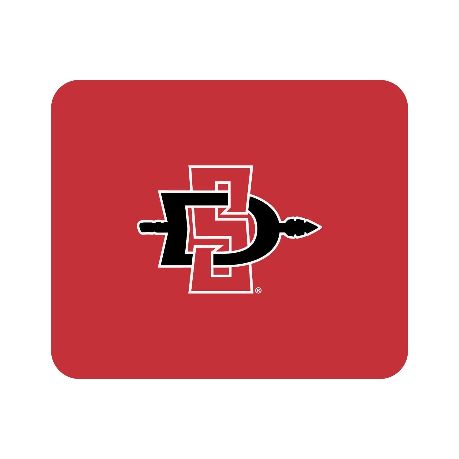 San Diego State University Logo Mouse Pad - Non-Slip Fabric Gaming Mousepad for Computers & Laptops - Perfect for Office, Gaming, and Home Workspace Setup
