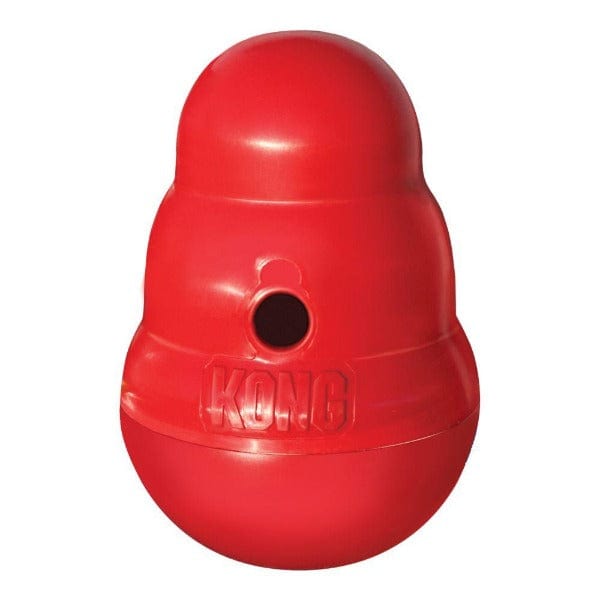 KONG Wobbler - Interactive Treat Dispensing Dog Toy for Mental Stimulation & Slow Feeding | Perfect for Boredom Relief & Training