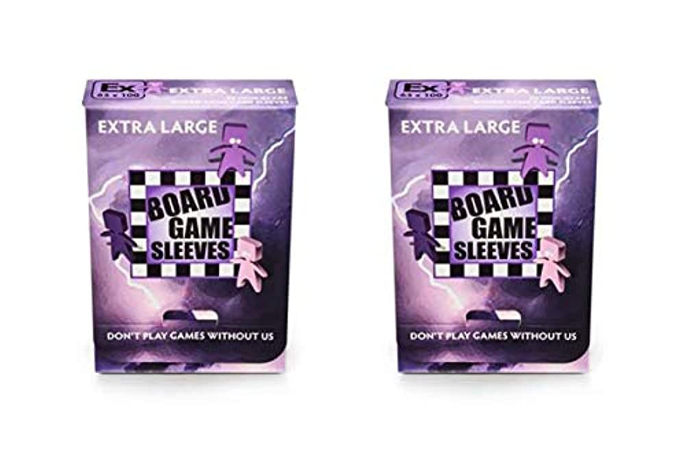 2 Packs Arcane Tinmen Non-Glare Board Game Sleeves - 50 Count Extra Large Card Protectors (100 Total) - Premium Matte Finish for Magic Cards, Trading Cards & Collectibles - Perfect for MTG, Yu-Gi-Oh, Pokemon & Board Game Protection
