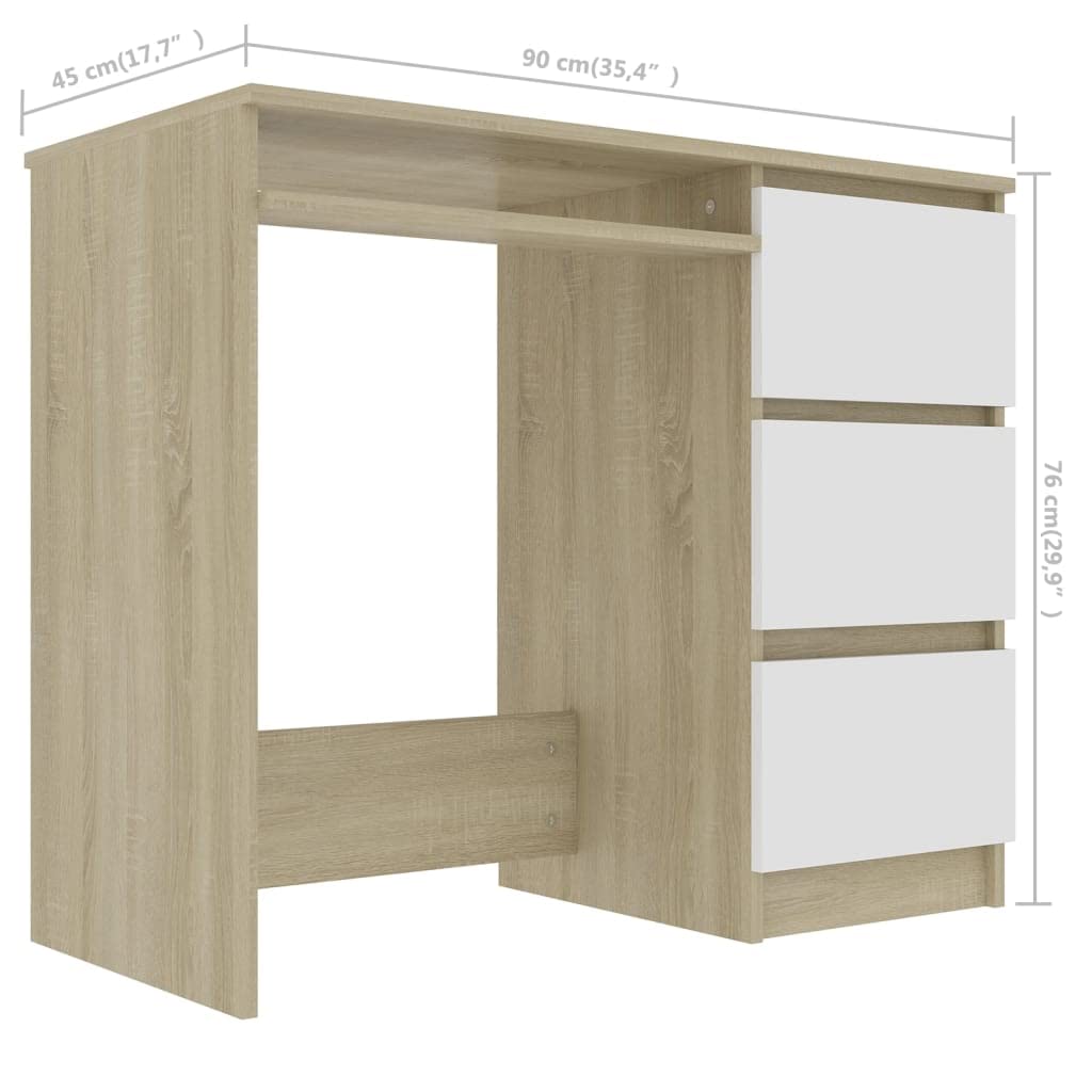 Compact Computer Desk for Small Spaces - 35.4