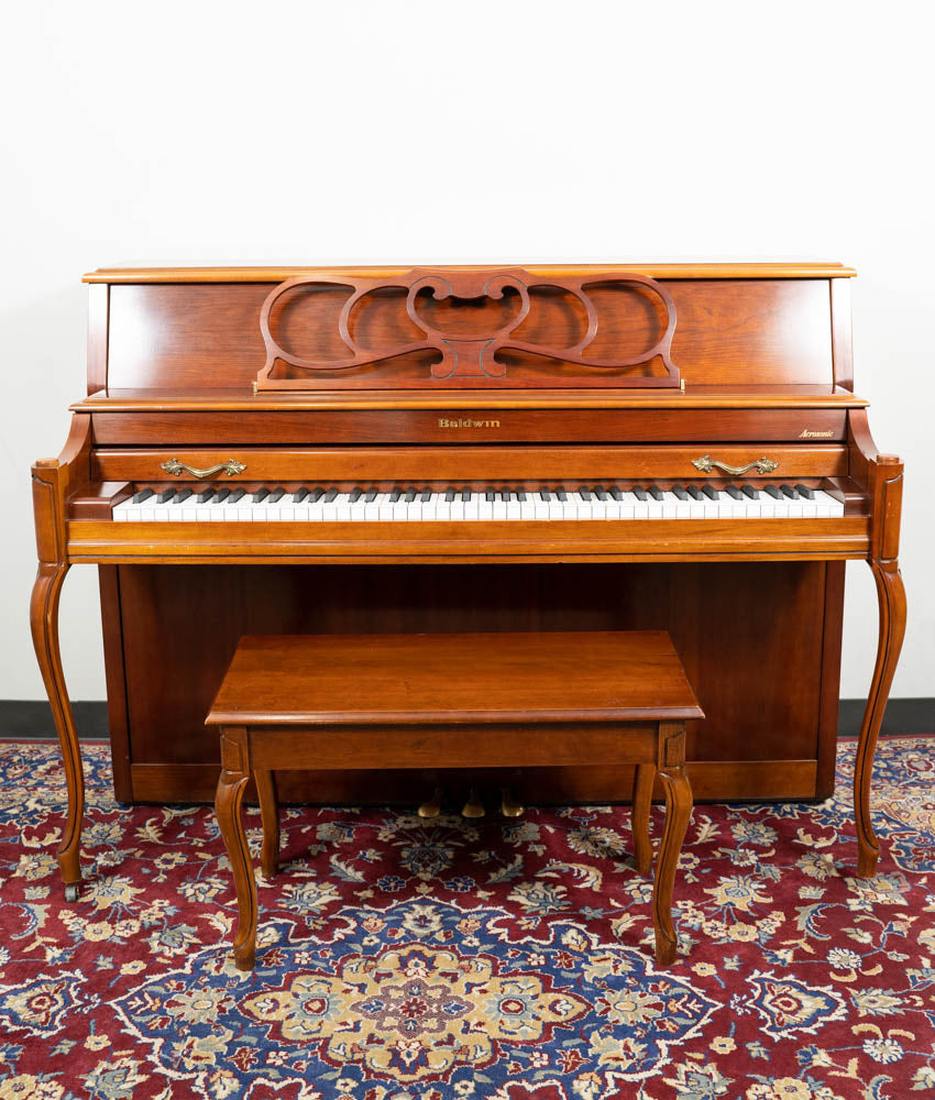 Baldwin 2076 Upright Piano in Satin Walnut Finish - Premium Acoustic Piano for Home, Studio & Church | Perfect for Beginners & Professional Pianists