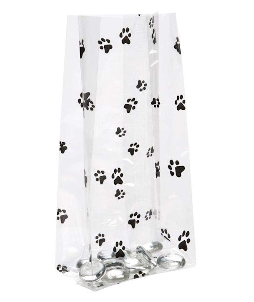 500 Biodegradable Dog Waste Bags with Paw Prints - 3.5