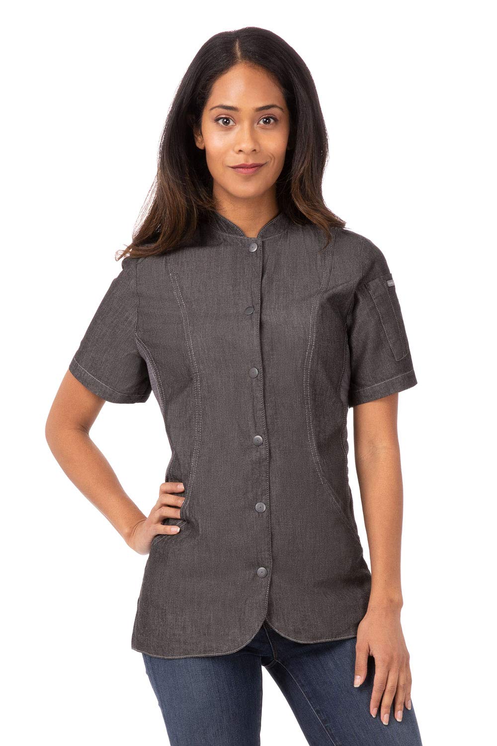 Chef Works Custom Embroidered Women's Chelsea Chef Coat - Professional Kitchen Apparel for Cooking, Baking & Culinary Arts