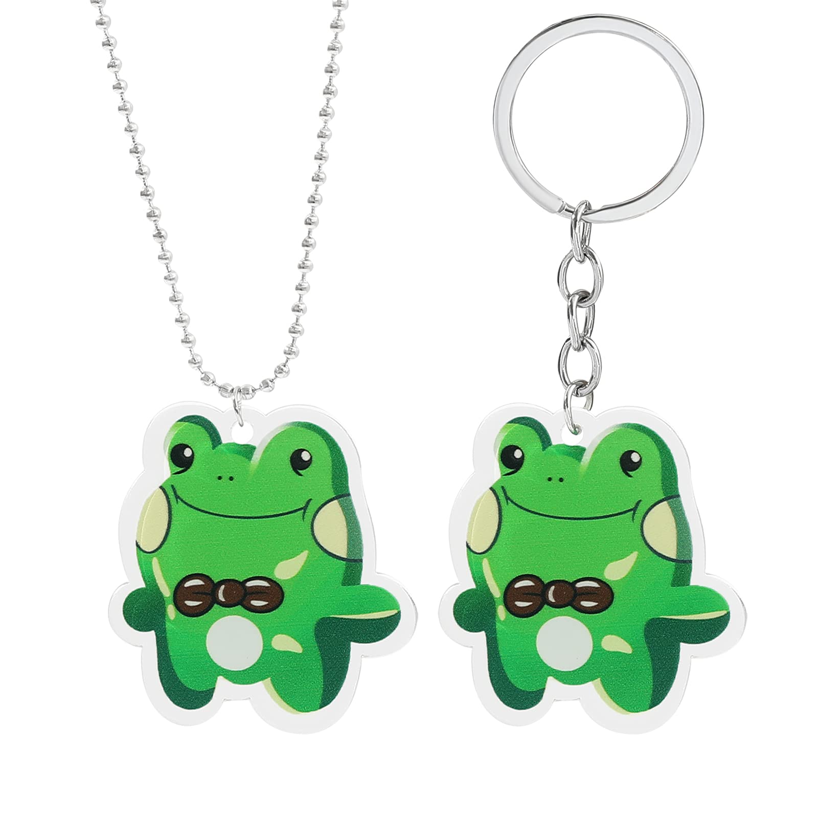 Killing Stalking Anime Frog Keychain - Cute Acrylic Pendant Keyring for Cosplay & Anime Fans | Perfect for Backpacks, Gift Giving & Convention Accessories