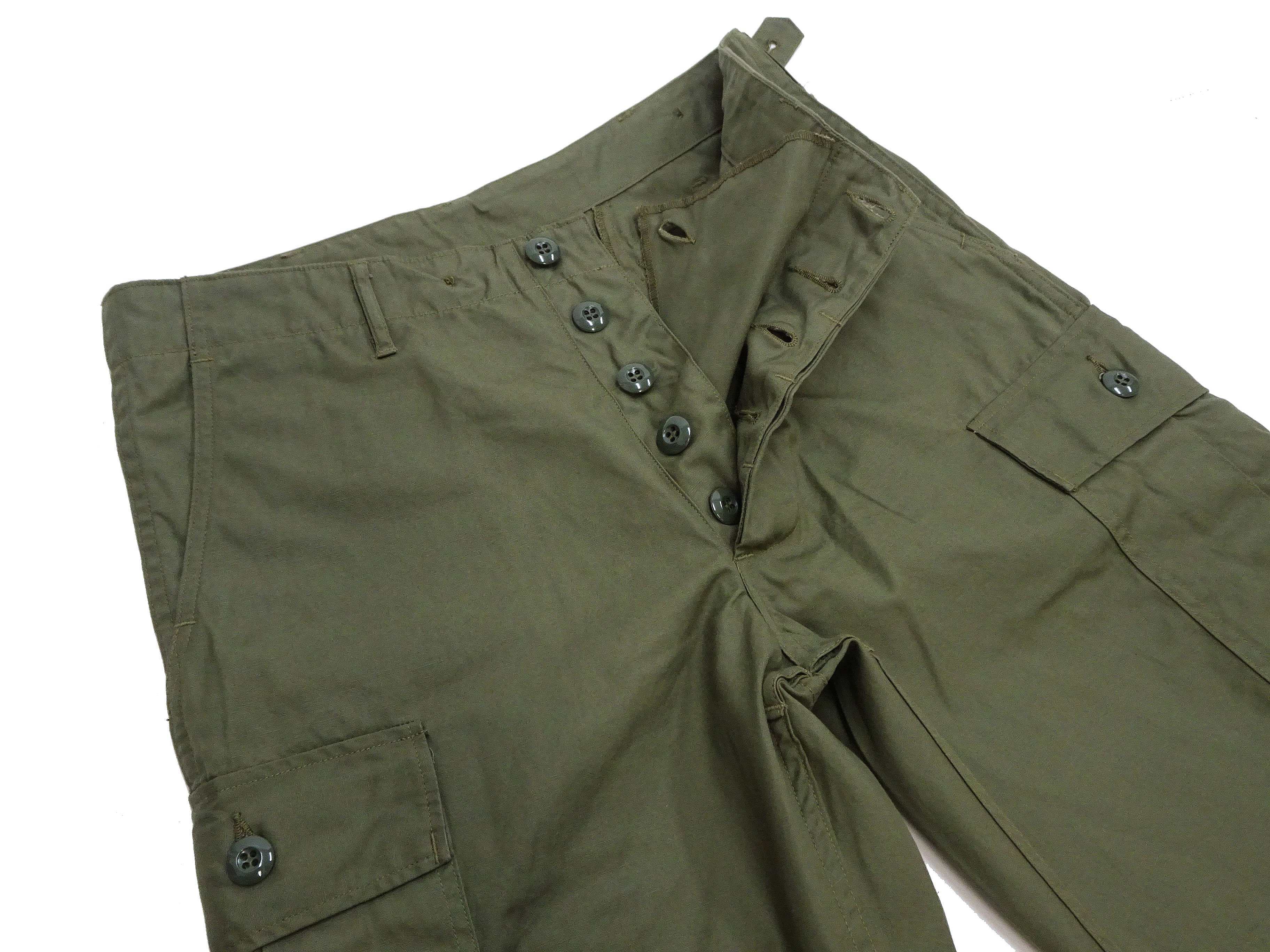 Buzz Rickson Men's Cargo Shorts - Olive BR52550 | Vietnam War Style Military Shorts | Durable Outdoor & Casual Wear for Hiking, Camping & Everyday Use