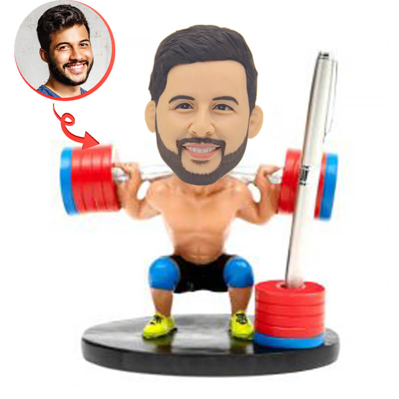 Custom Bodybuilding Bobblehead - Personalized Fitness & Gym Lover Gift - Perfect for Workout Motivation & Sports Decor