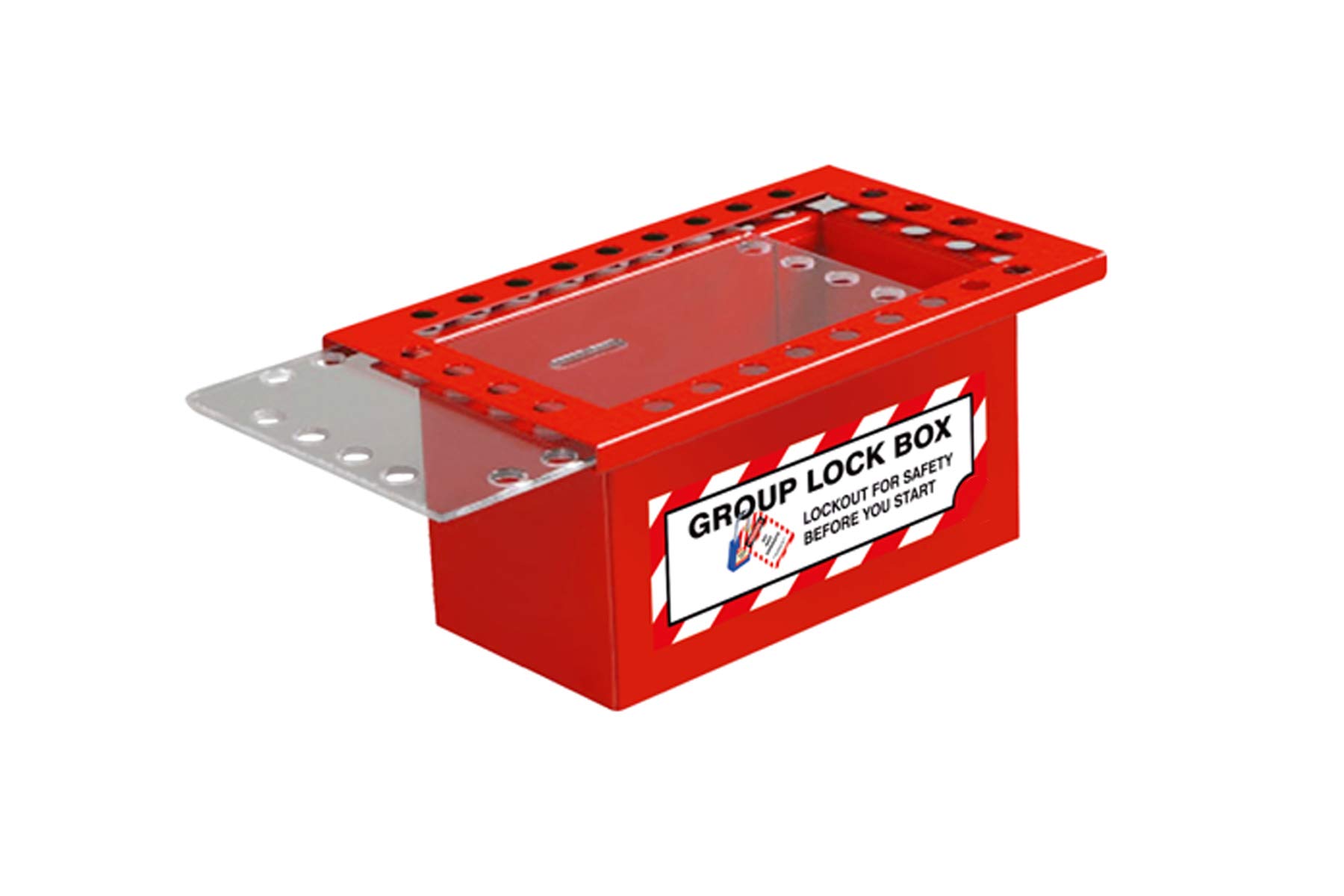 7630 Steel Group Lock Box - Heavy Duty 26 Lock Capacity Secure Storage for Keys, Tools & Valuables - Ideal for Schools, Gyms & Office Use