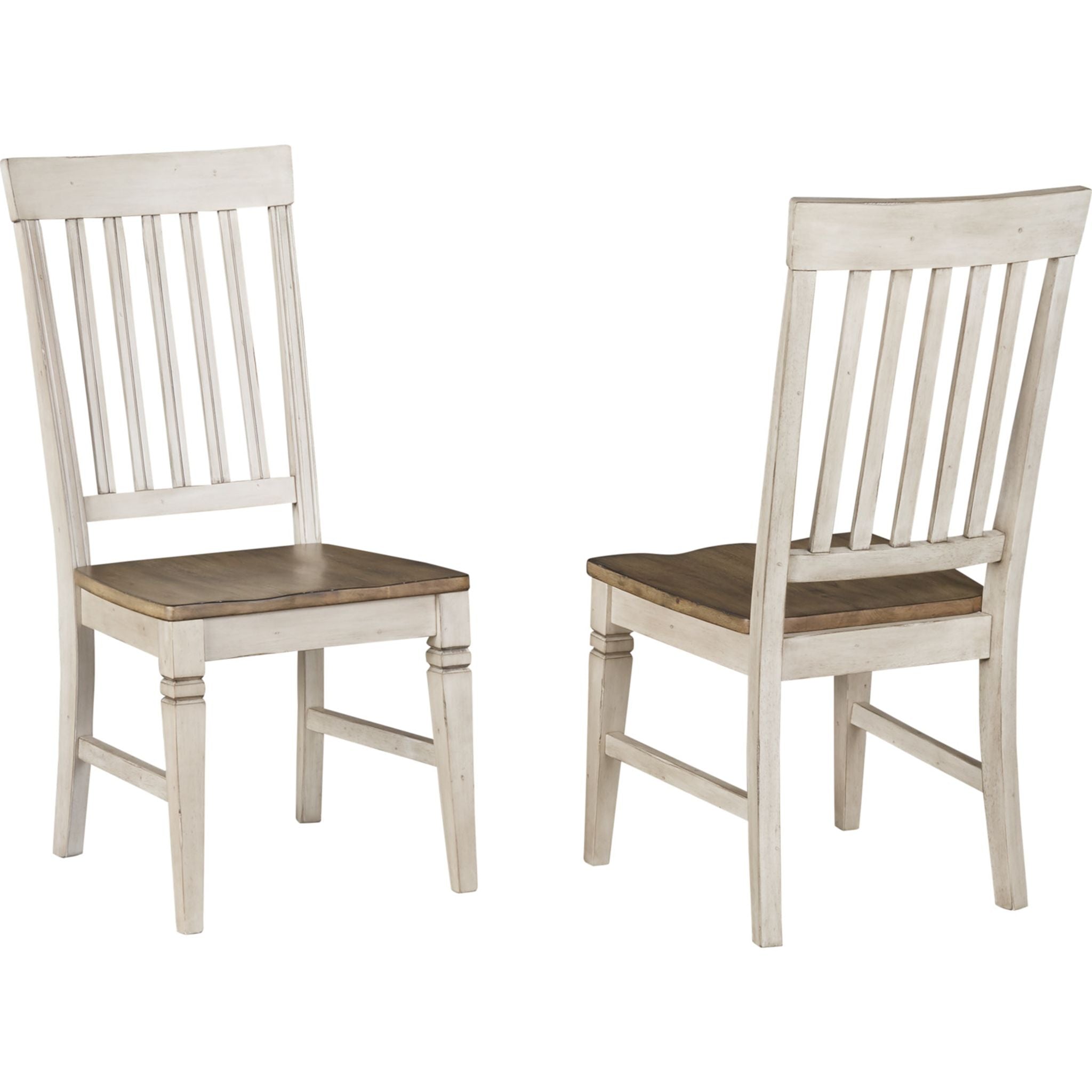 Modern Beacon Side Chair in Smoky White & Peppercorn - BEAPW275K - Stylish Dining Room, Kitchen, or Office Accent Chair for Home Decor