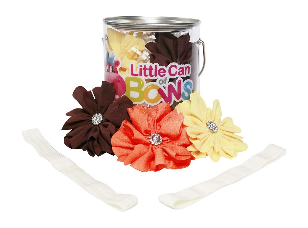 Patricia Collection Little Can of Bows - Adorable Baby Girls Hairbands & Hair Bows Set for Toddlers - Perfect for Parties, Photos & Everyday Outfits